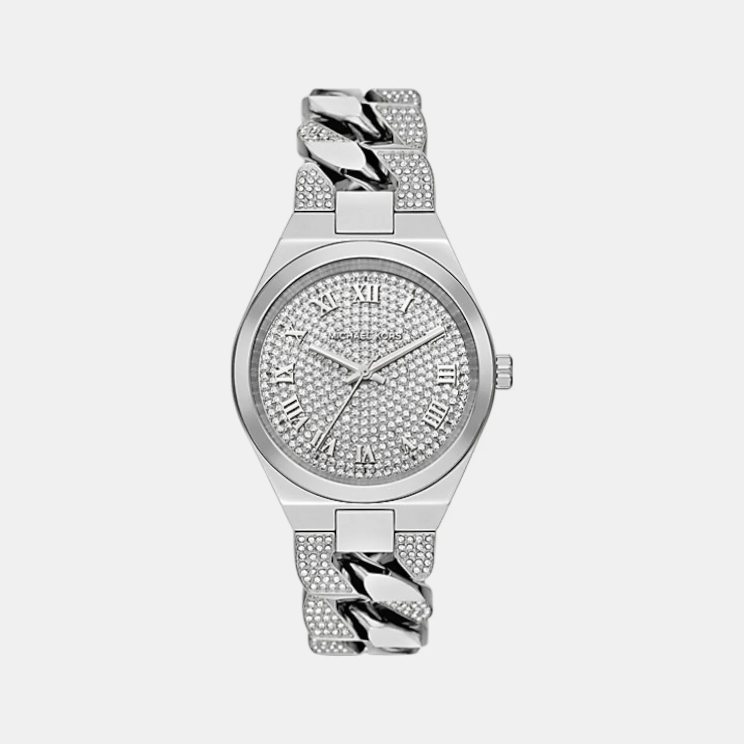 Lennox Women Quartz Silver Dial Analog Stainless Steel Watch MK7488 - Image 2