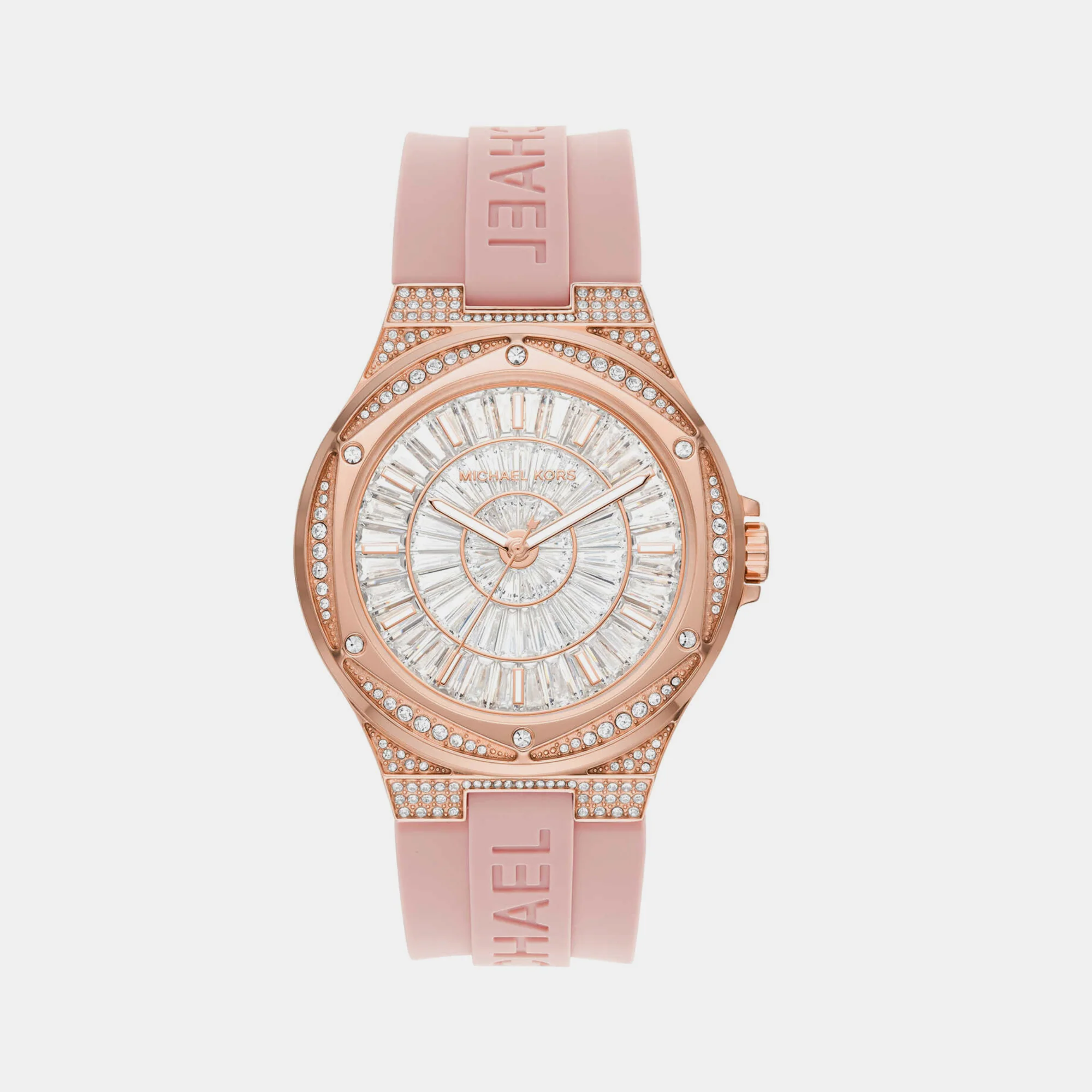 Lennox Women Quartz White Dial Analog Silicone Watch MK7334
