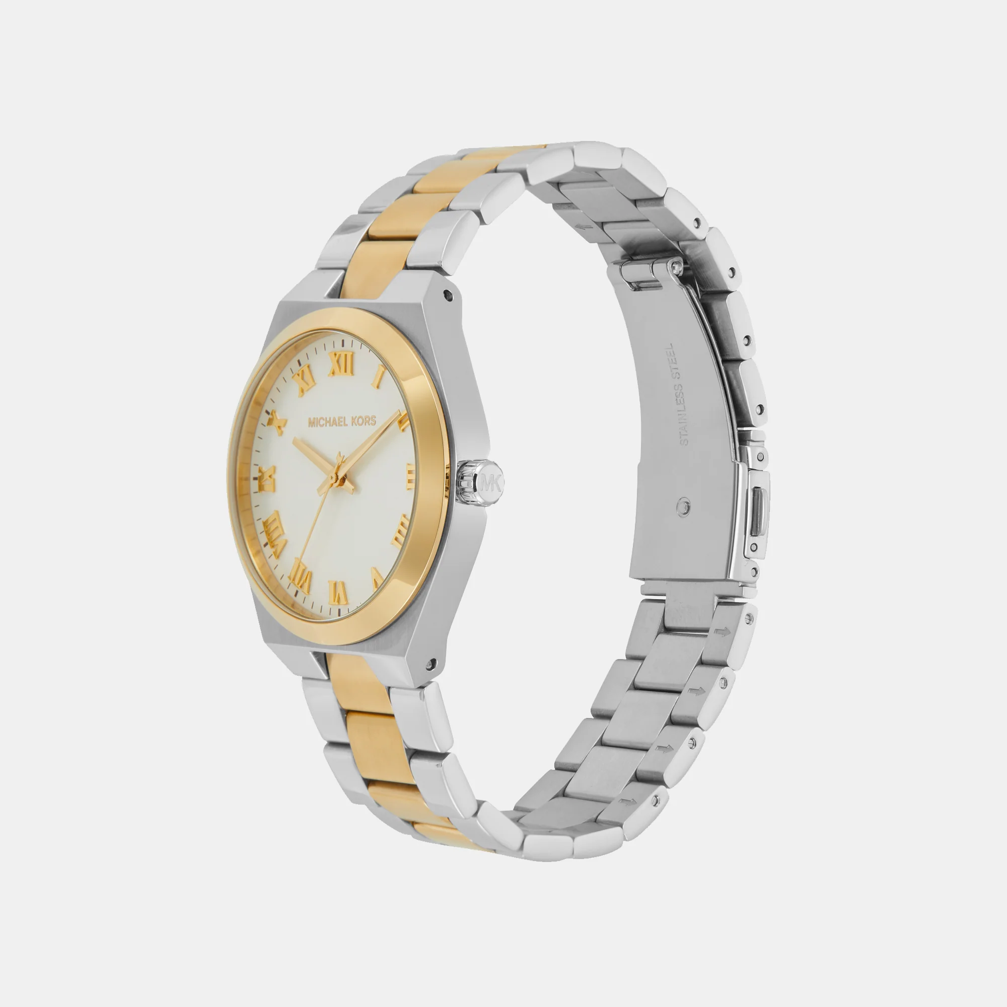 Lennox Women Quartz White Dial Analog Stainless Steel Watch MK7464 - Image 4
