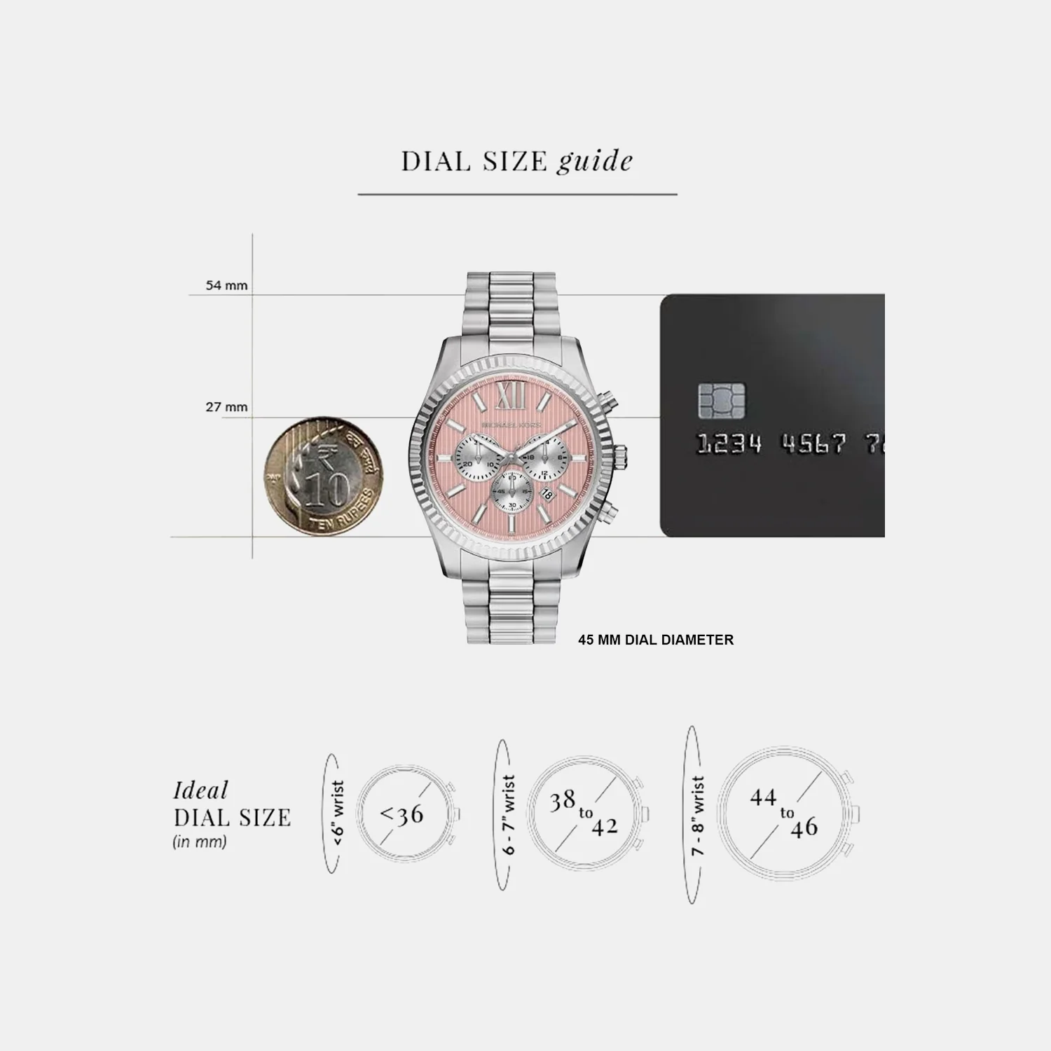 Lexington Men Quartz Pink Dial Chronograph Stainless Steel Watch MK9247 - Image 5
