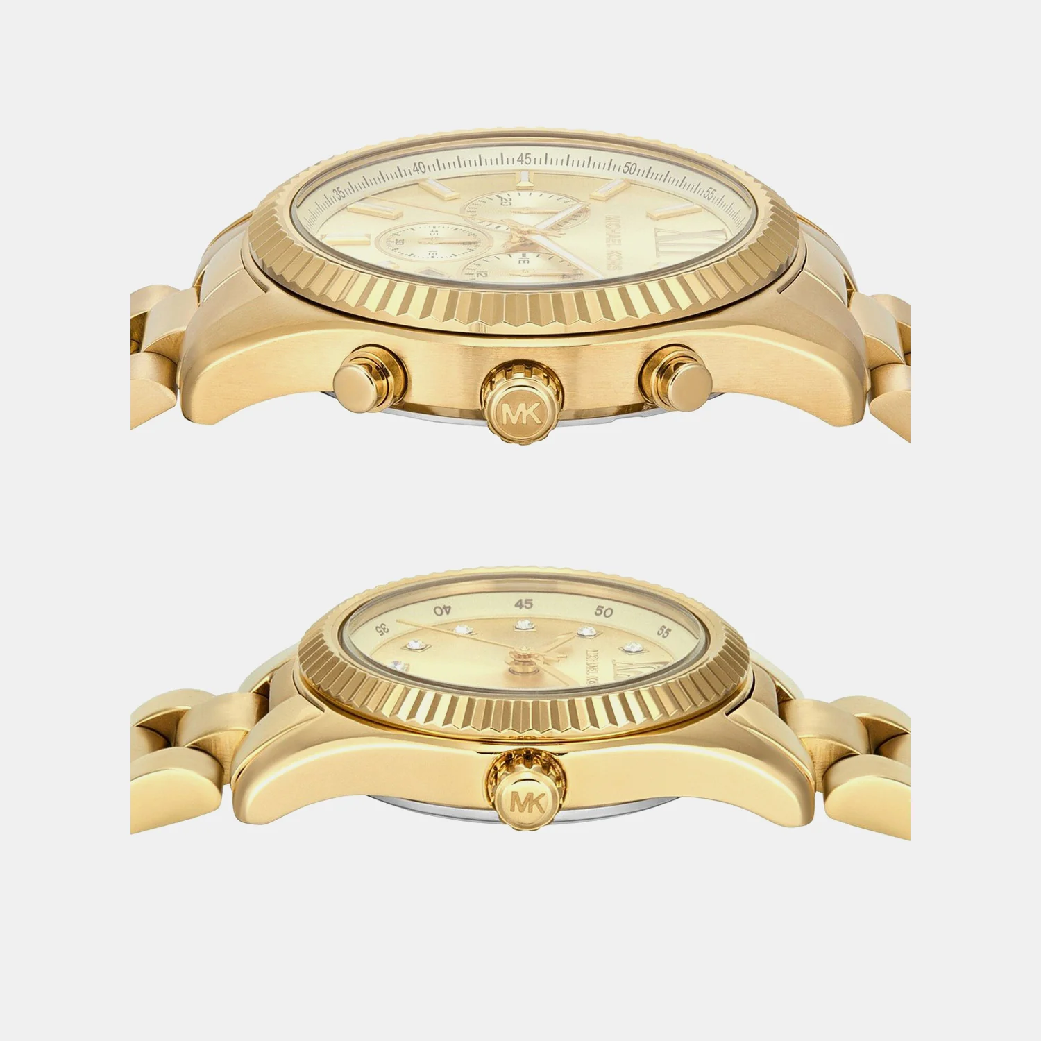 Lexington Women Quartz Gold Dial Analog Stainless Steel Watch MK4950SET - Image 2