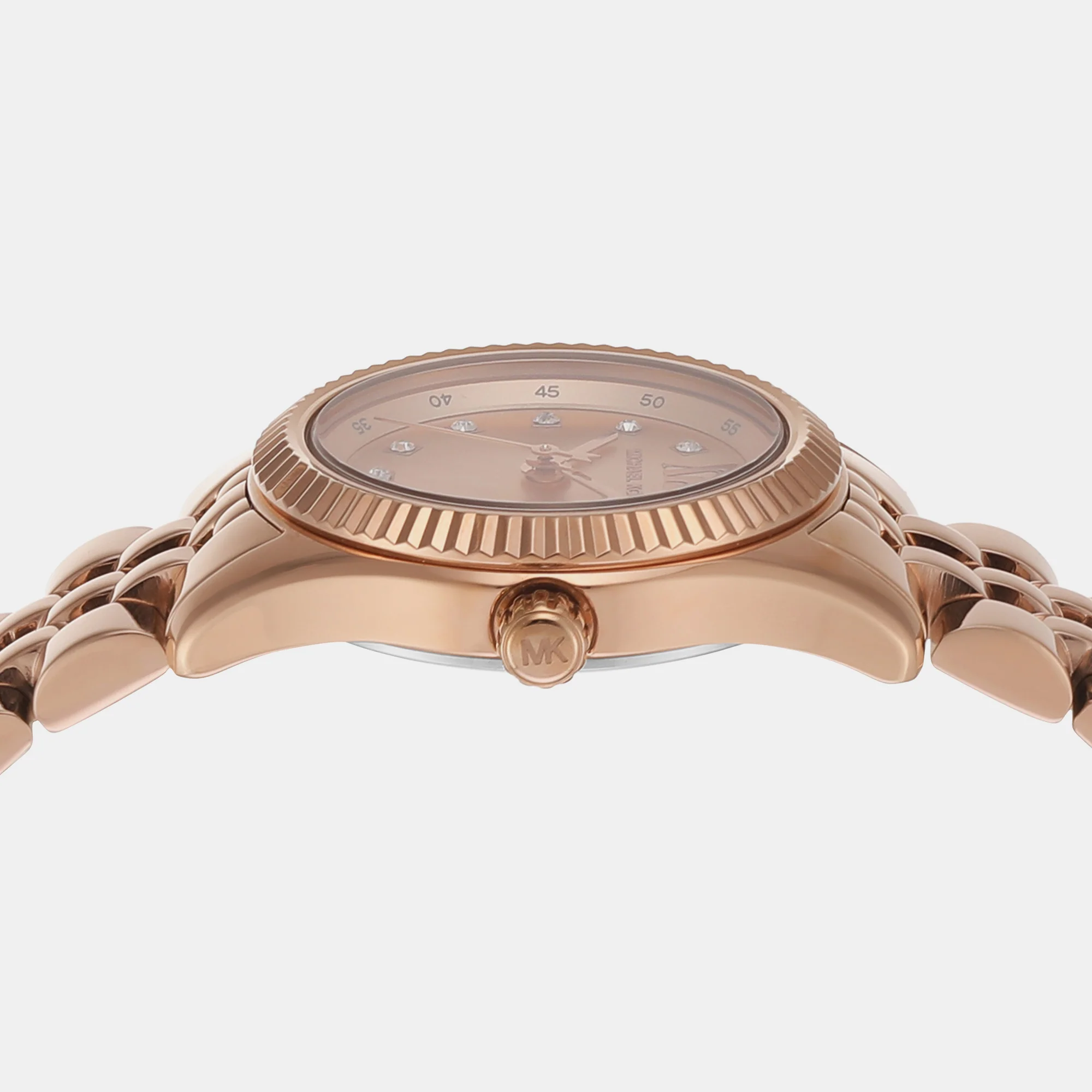 Petite Lexington Women Quartz Rose Gold Dial Analog Stainless Steel Watch MK4739 - Image 5