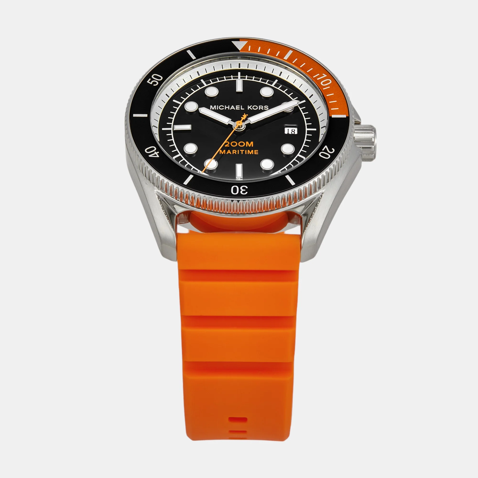 Maritime Men Quartz Black Dial Analog Silicone Watch MK9157 - Image 3