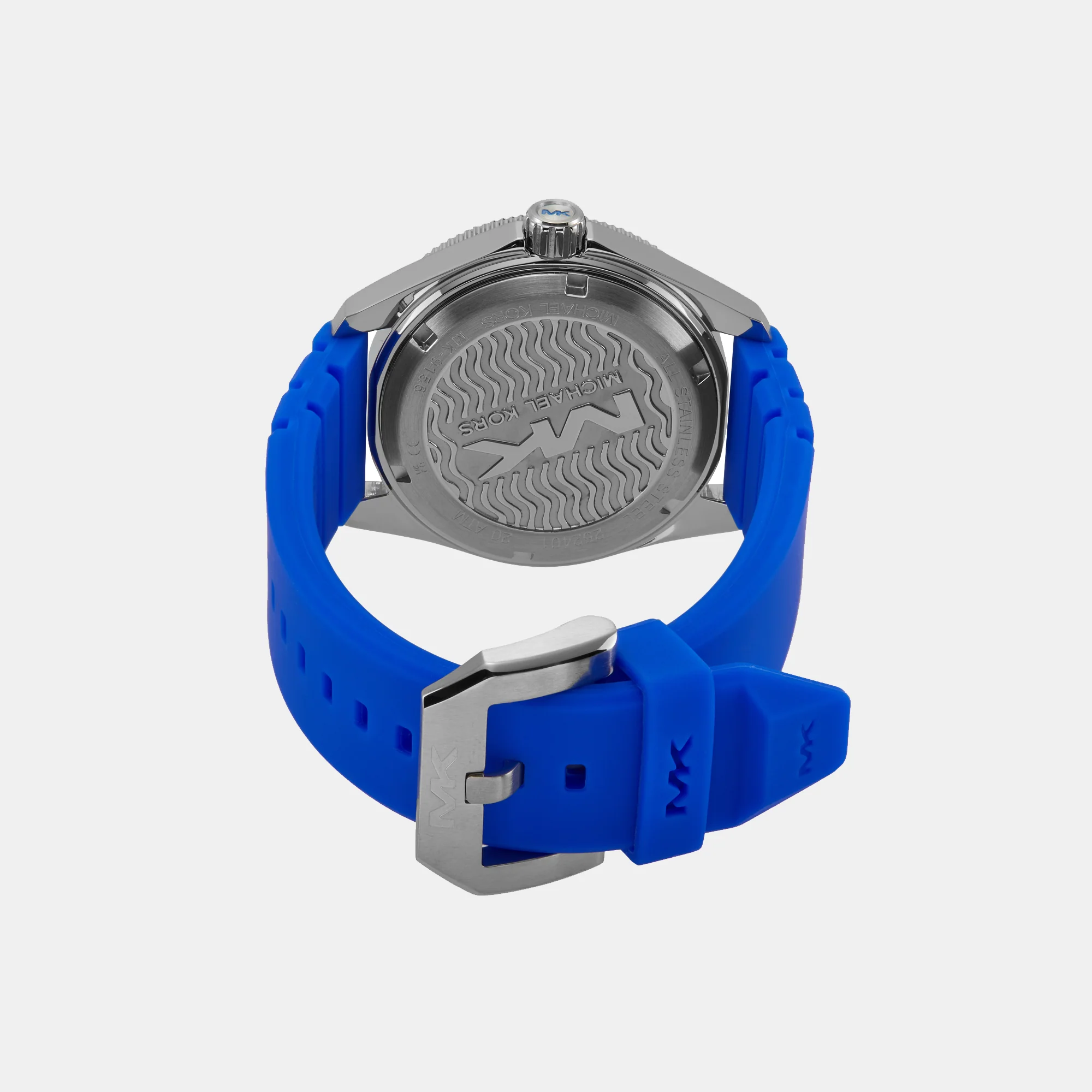 Maritime Men Quartz Blue Dial Analog Silicone Watch MK9156 - Image 6