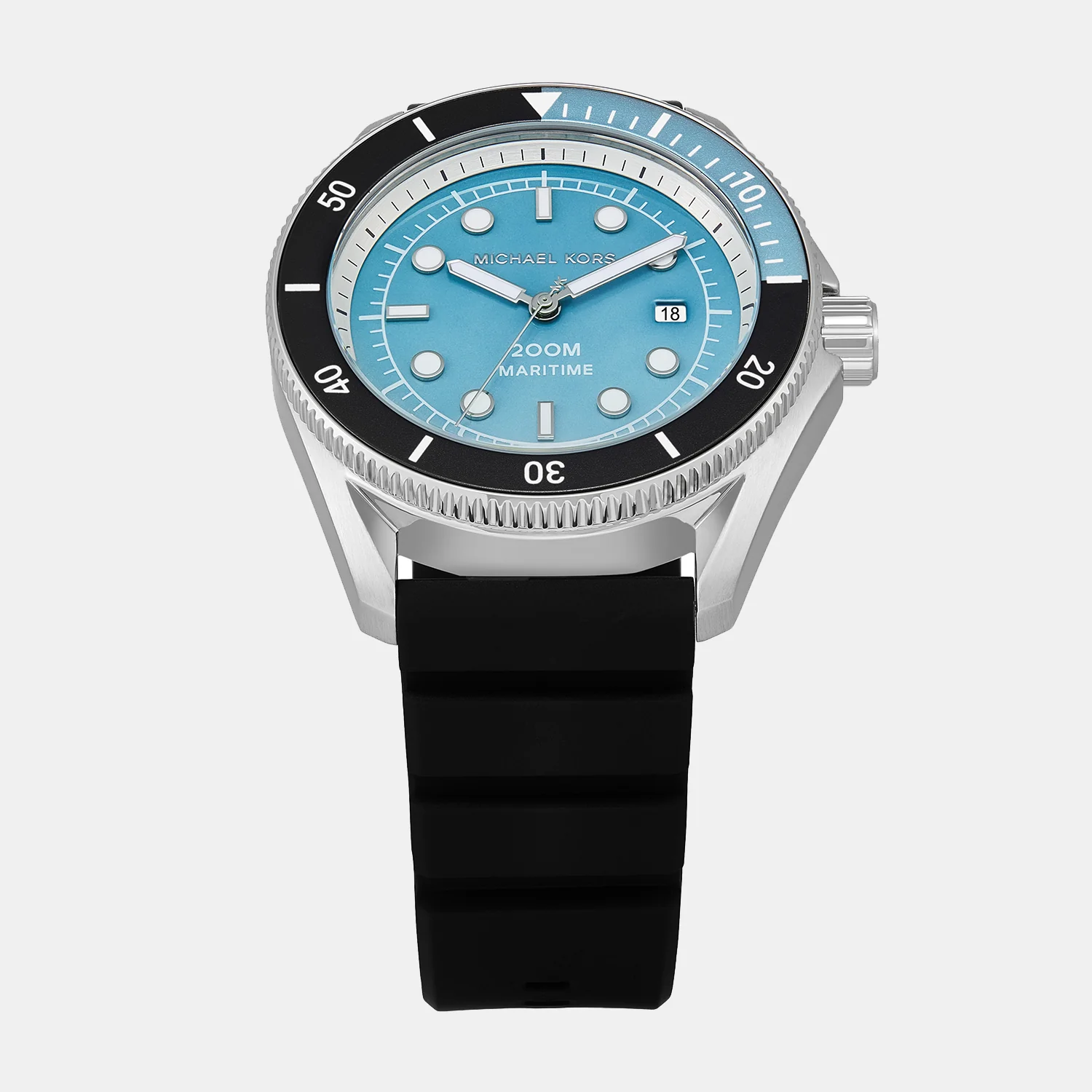 Maritime Men Quartz Blue Dial Analog Silicone Watch MK9167 - Image 3