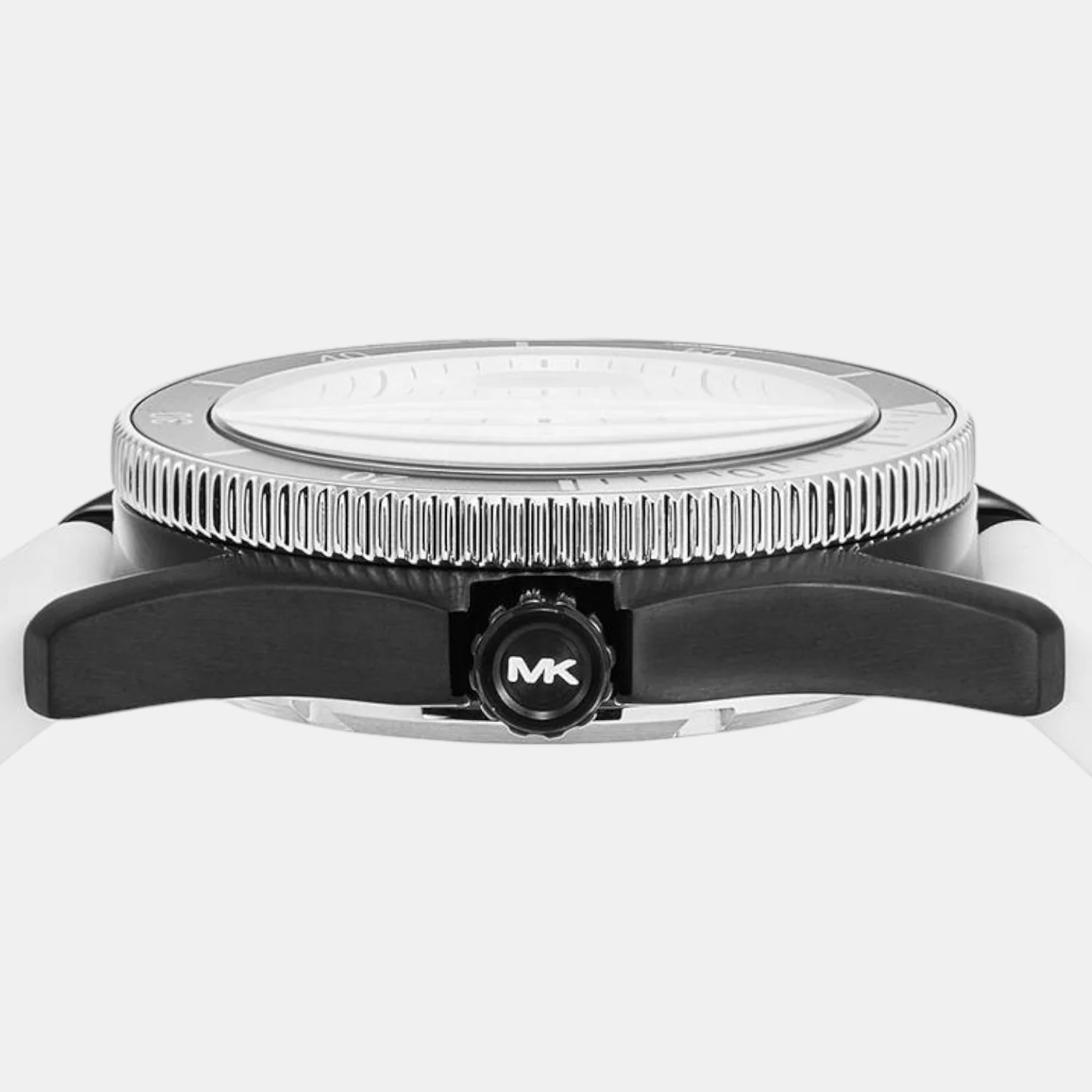 Maritime Men Quartz White Dial Analog Silicone Watch MK9159 - Image 2