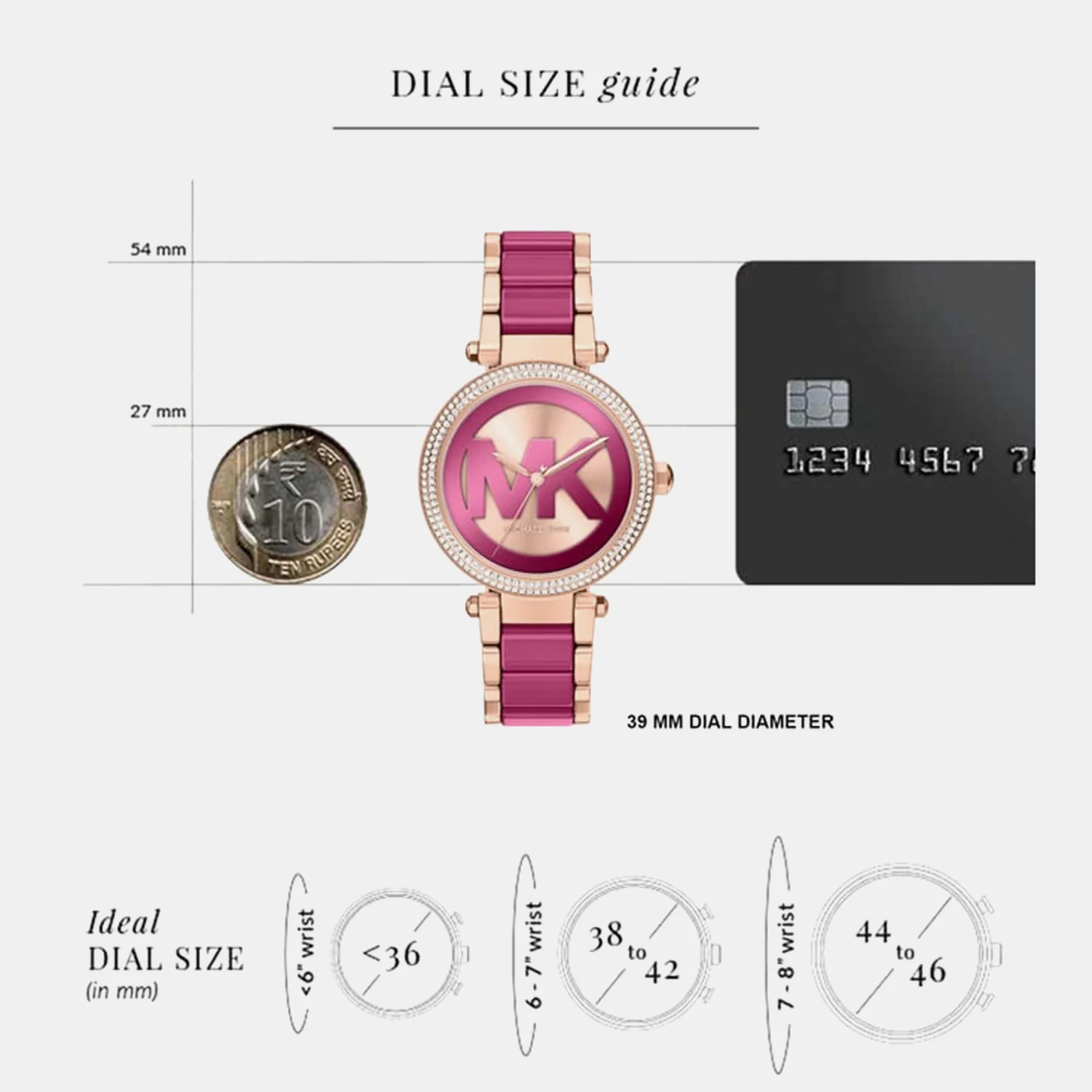 Parker Women Quartz Dual Tone Dial Analog Stainless Steel Watch MKO1256 - Image 6