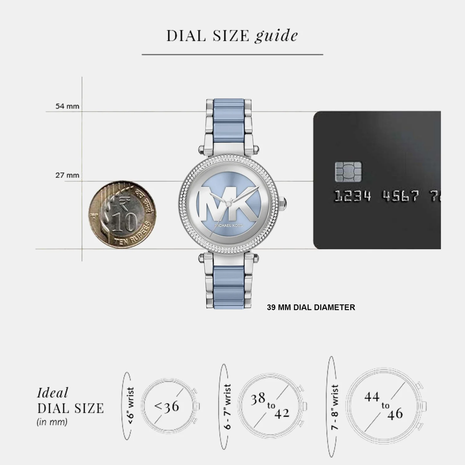 Parker Women Quartz Dual Tone Dial Analog Stainless Steel Watch MKO1257 - Image 6