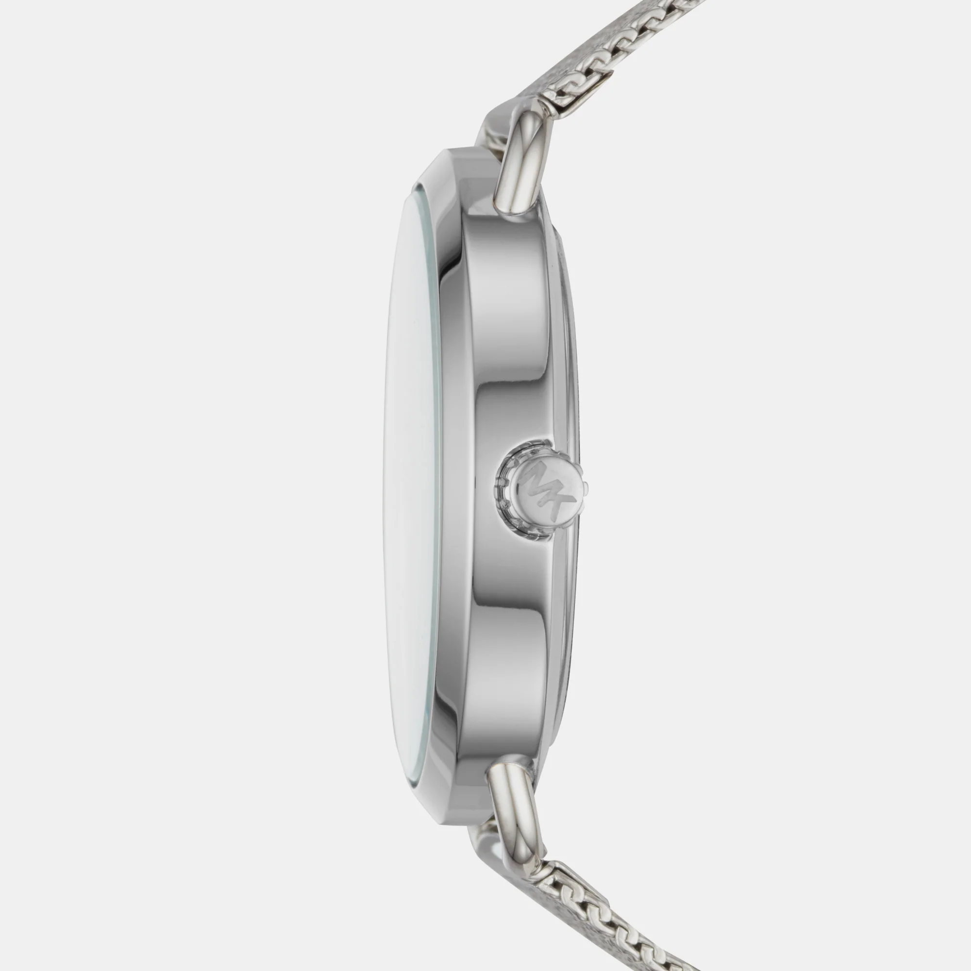 Portia Women Quartz Silver Dial Analog Mesh Watch MK3843 - Image 2