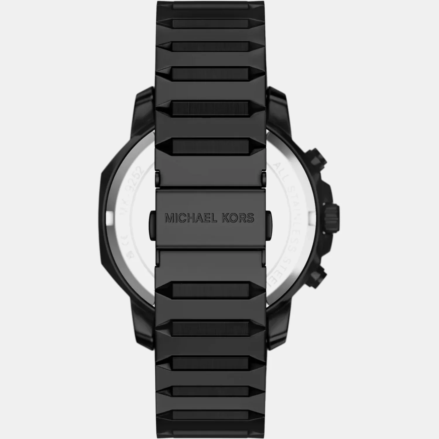 Prescott Men Quartz Black Dial Chronograph Stainless Steel Watch MK9252 - Image 4