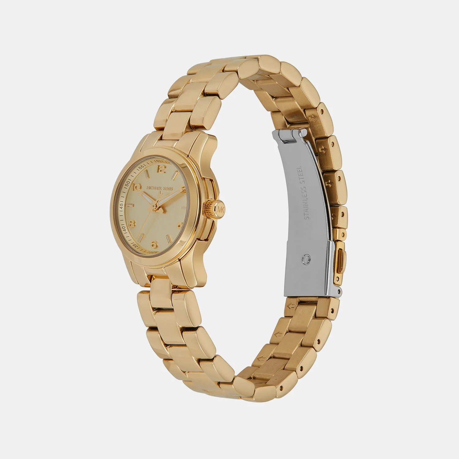 Runway Women Quartz Gold Dial Analog Stainless Steel Watch MK7457 - Image 3
