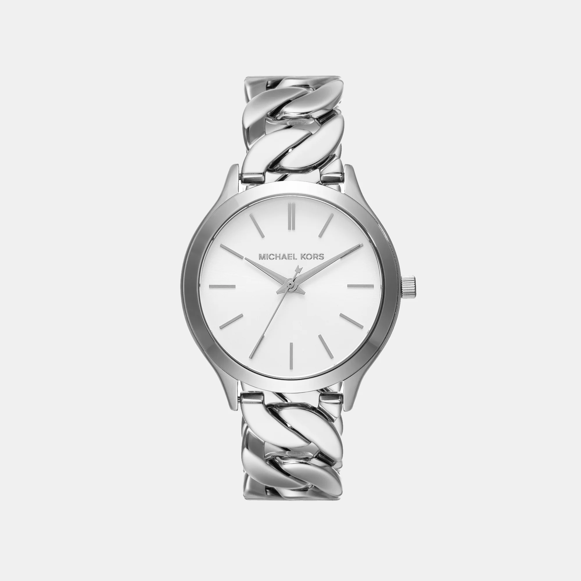 Runway Women Quartz White Dial Analog Stainless Steel Watch MK7474 - Image 2
