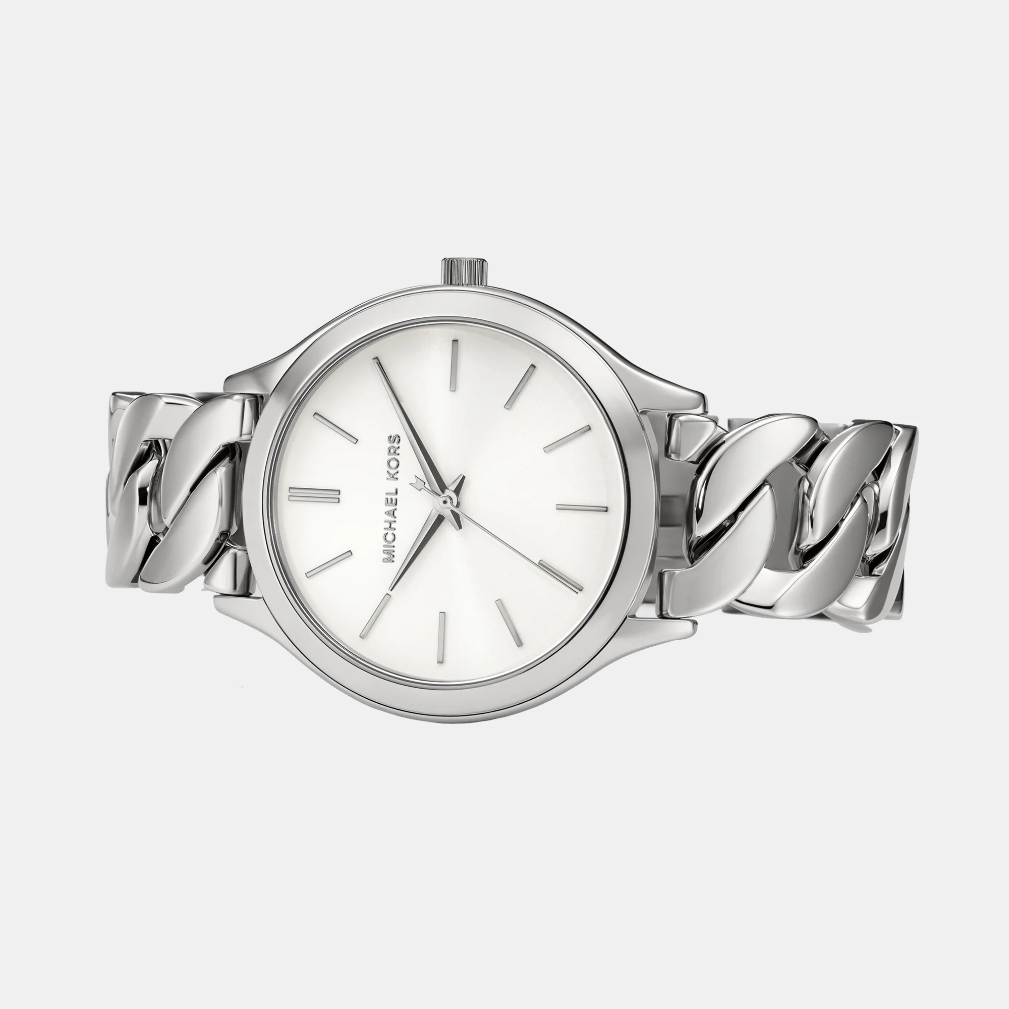 Runway Women Quartz White Dial Analog Stainless Steel Watch MK7474 - Image 4