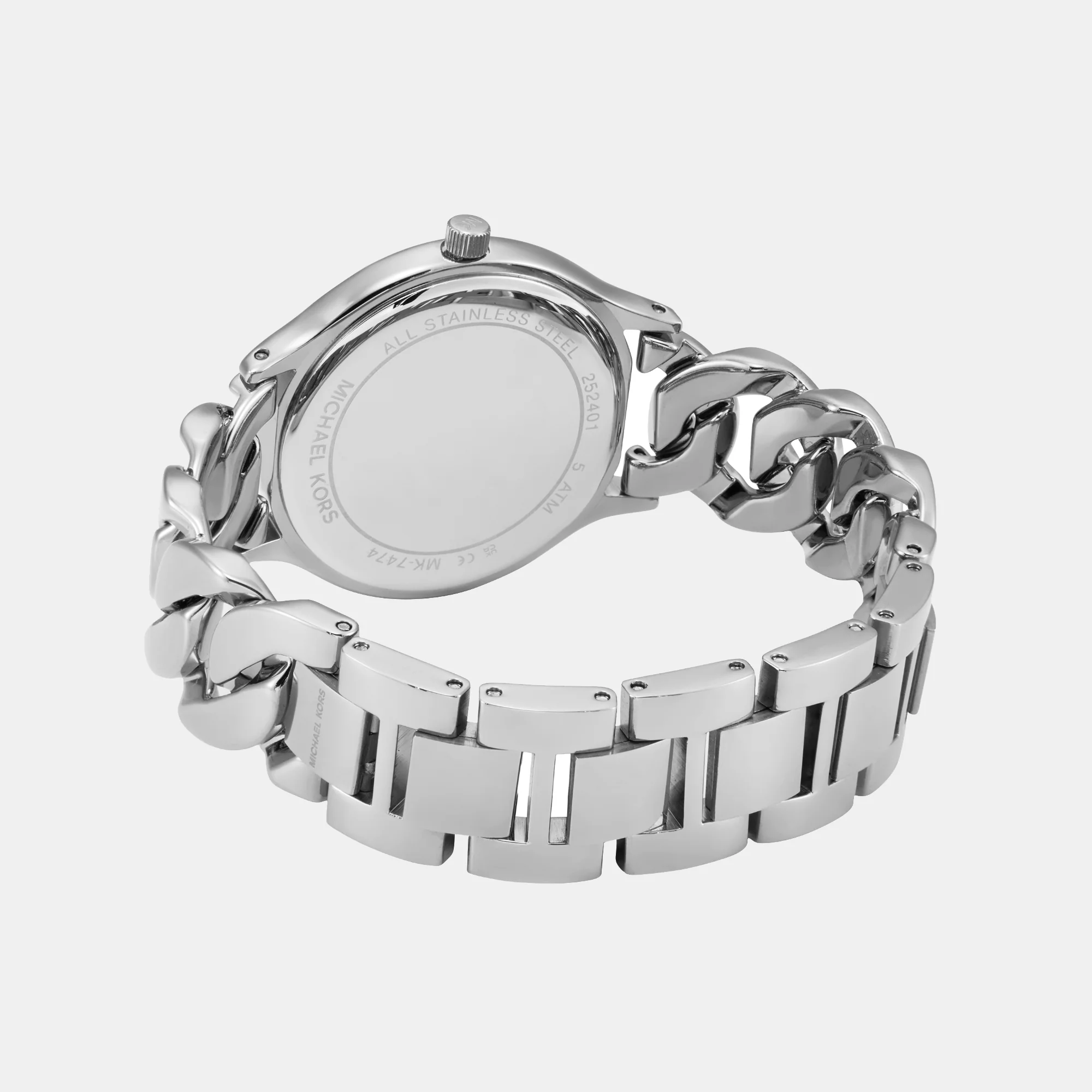 Runway Women Quartz White Dial Analog Stainless Steel Watch MK7474 - Image 7