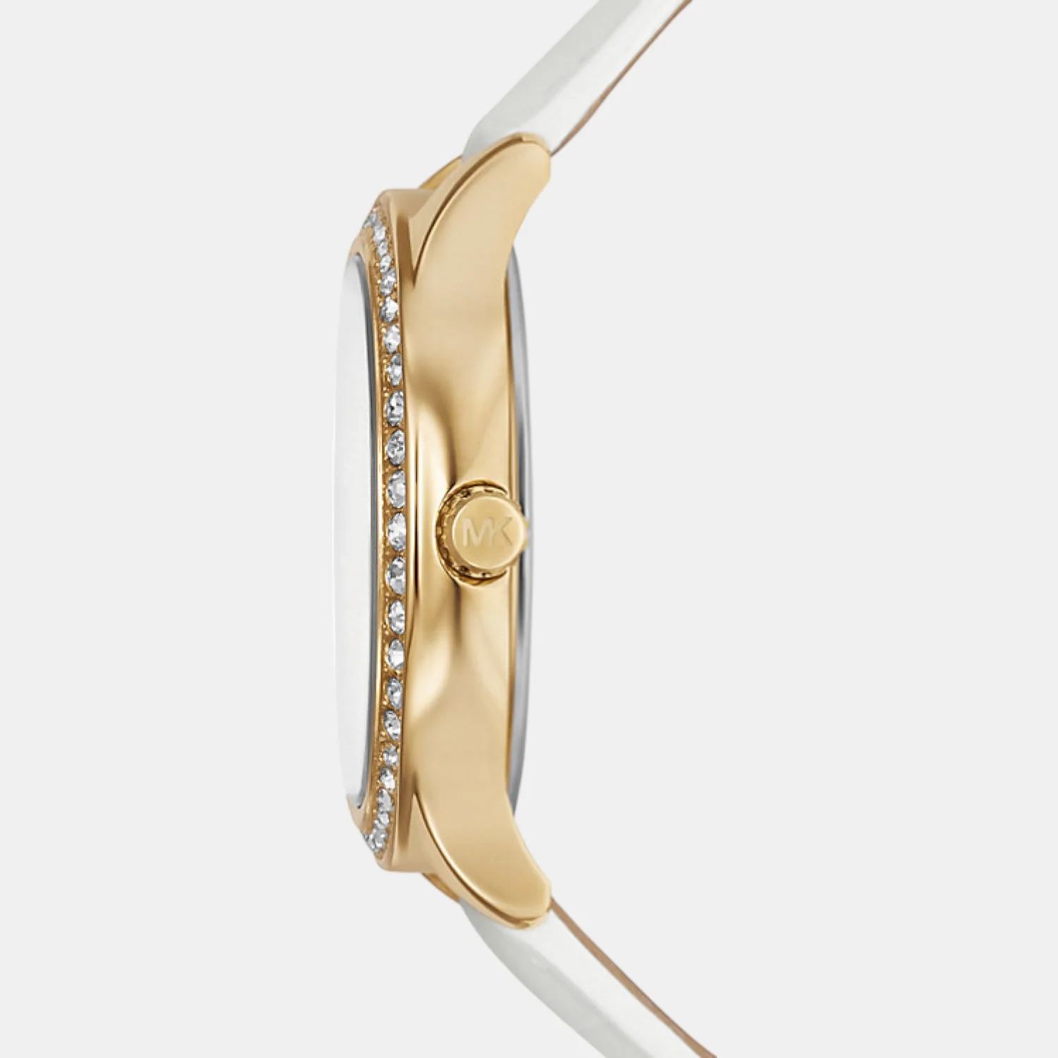Sage Women Quartz Mother Of Pearl Dial Analog Leather Watch MK4818 - Image 2
