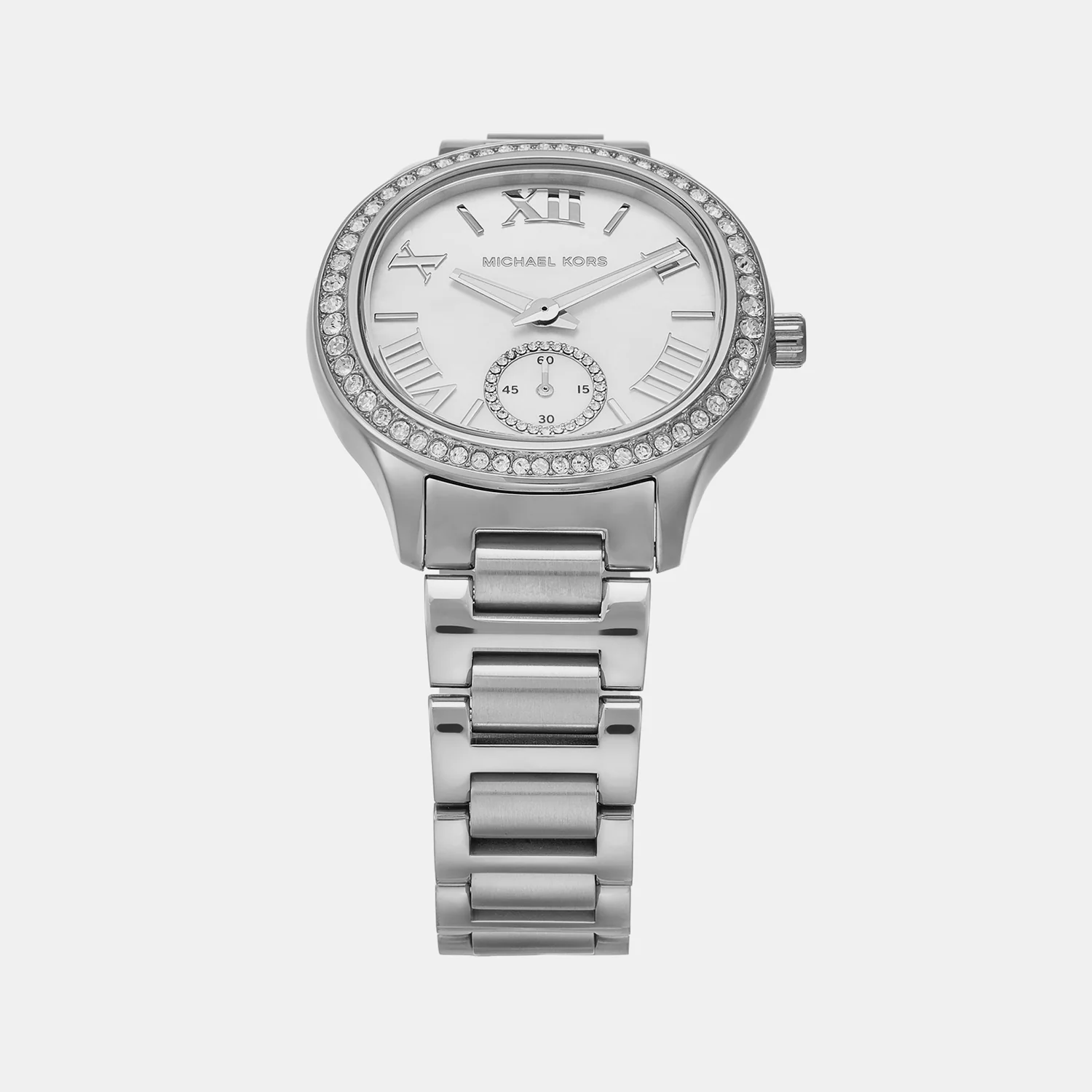 Sage Women Quartz White Dial Analog Stainless Steel Watch MK4807 - Image 2