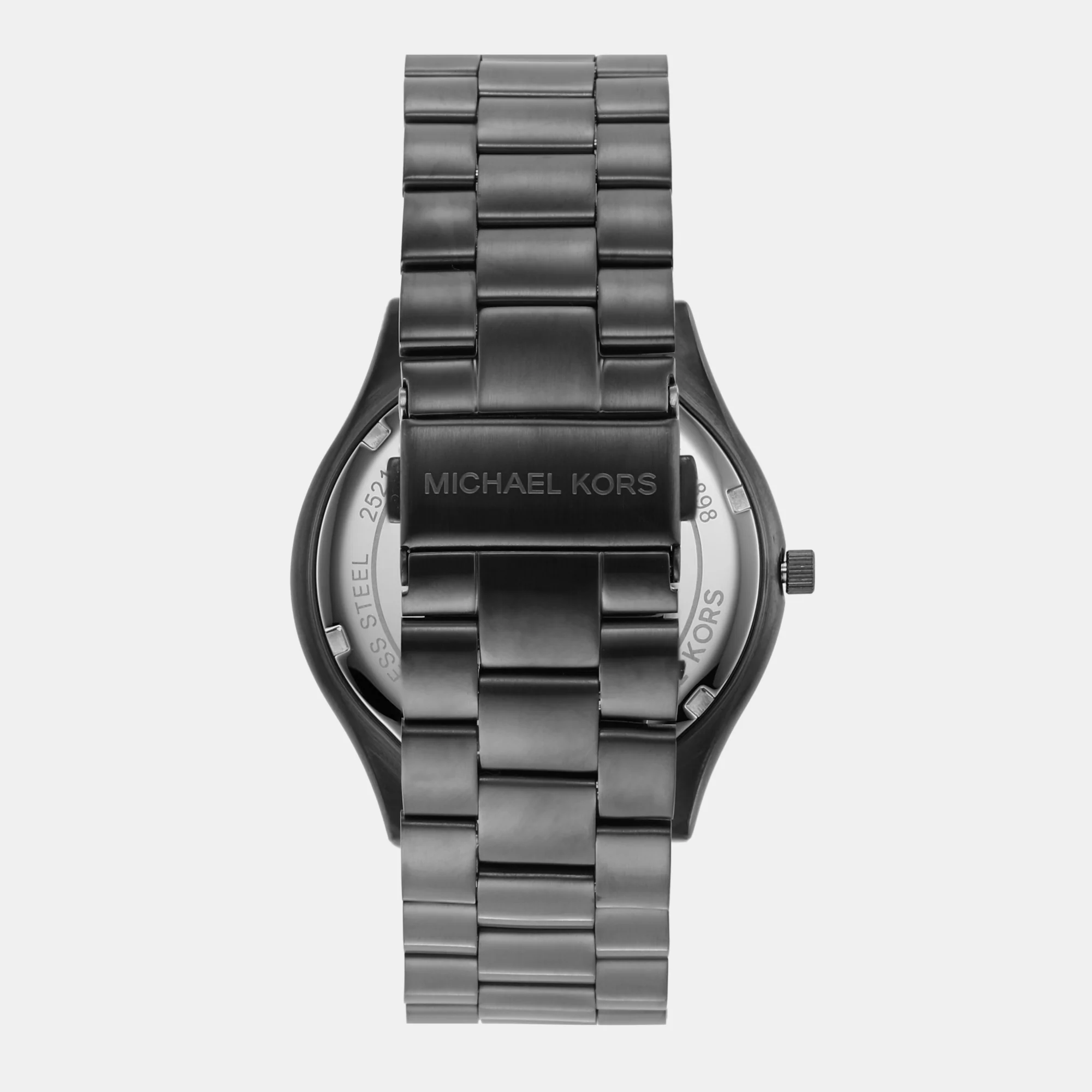 Slim Runway Men Quartz Black Dial Analog Stainless Steel Watch MK1044 - Image 7
