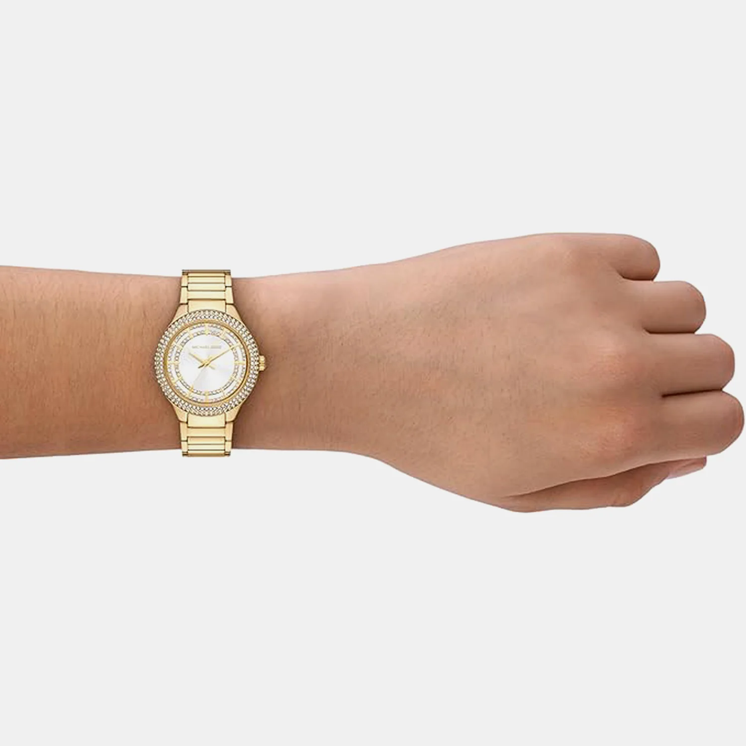 Sylvia Women Quartz White Dial Analog Stainless Steel Watch MK4941 - Image 6