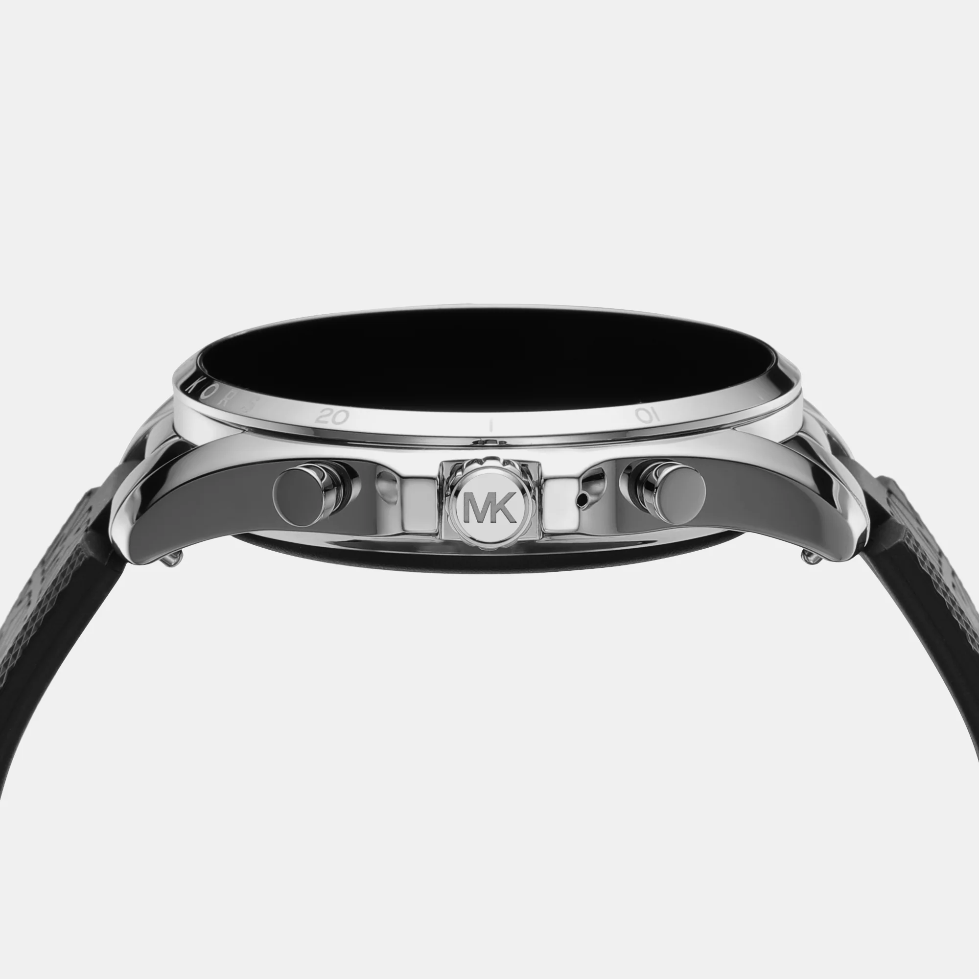 Women Processor Black Dial Digital Silicone Watch MKT5154 - Image 4