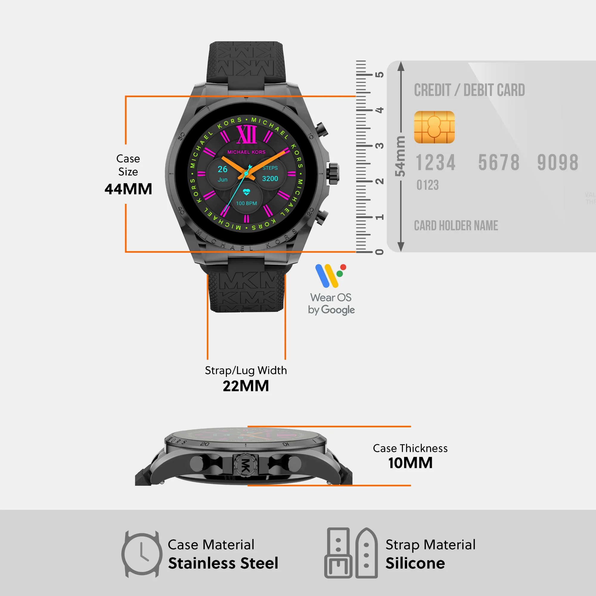 Women Processor Black Dial Digital Silicone Watch MKT5154 - Image 7