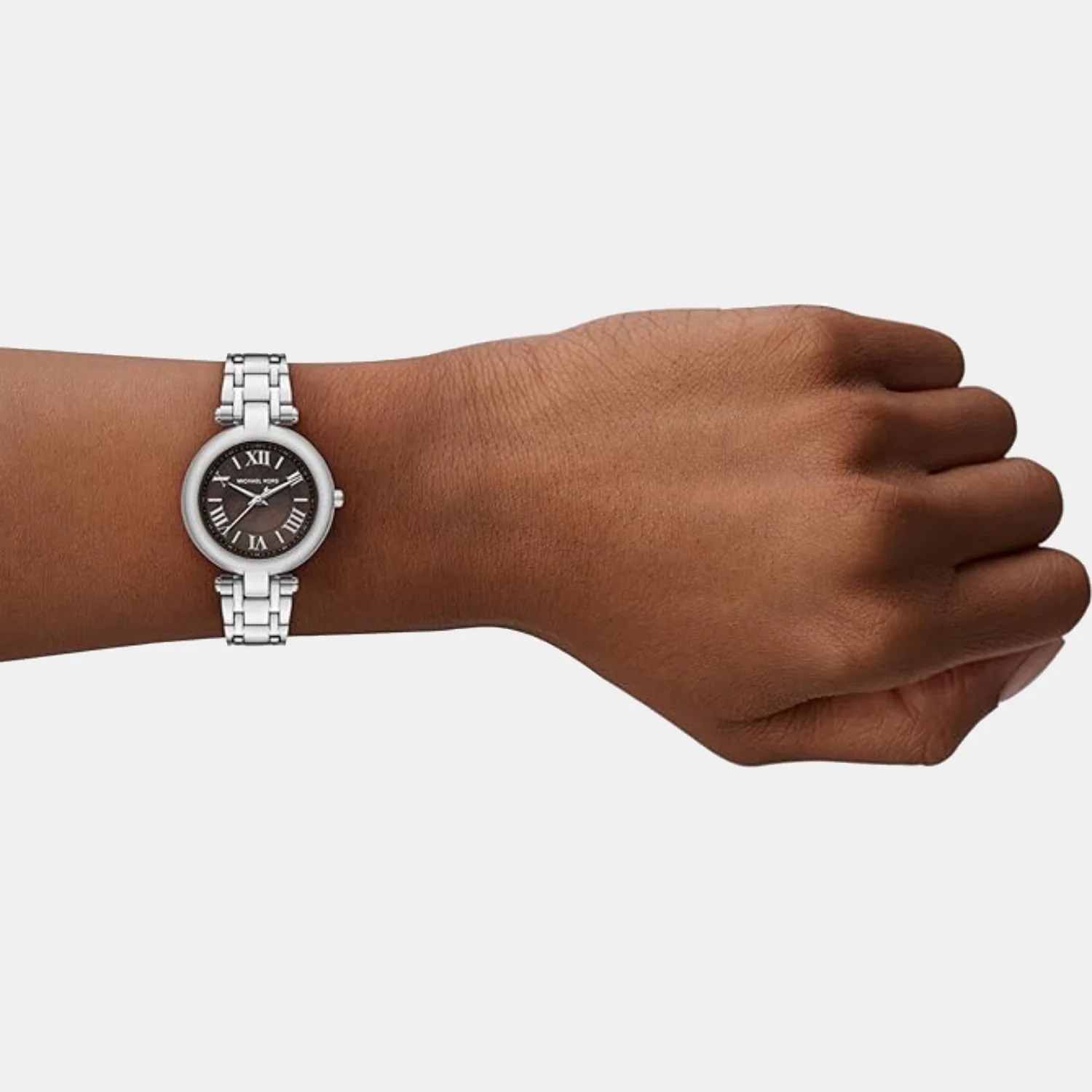 Women Quartz Grey Dial Analog Stainless Steel Watch MK4894 - Image 4