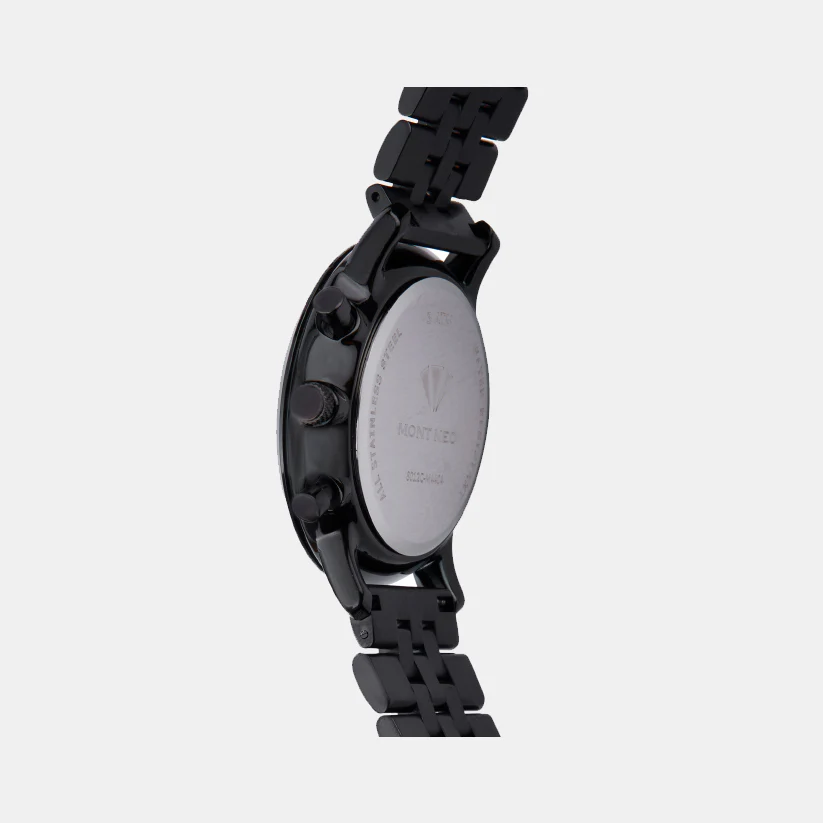 Men Quartz Black Dial Multi-Function Metal Watch 8012C-M4404 - Image 4