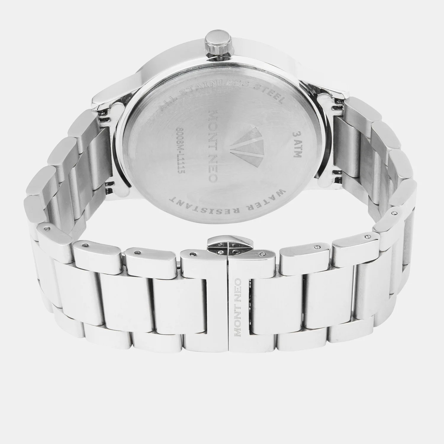 Men Quartz Grey Dial Multi-Function Stainless Steel Watch 8008M-L1115 - Image 4