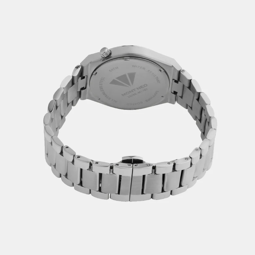 Men Quartz Silver Dial Analog Metal Watch 3506E-M1103 - Image 5