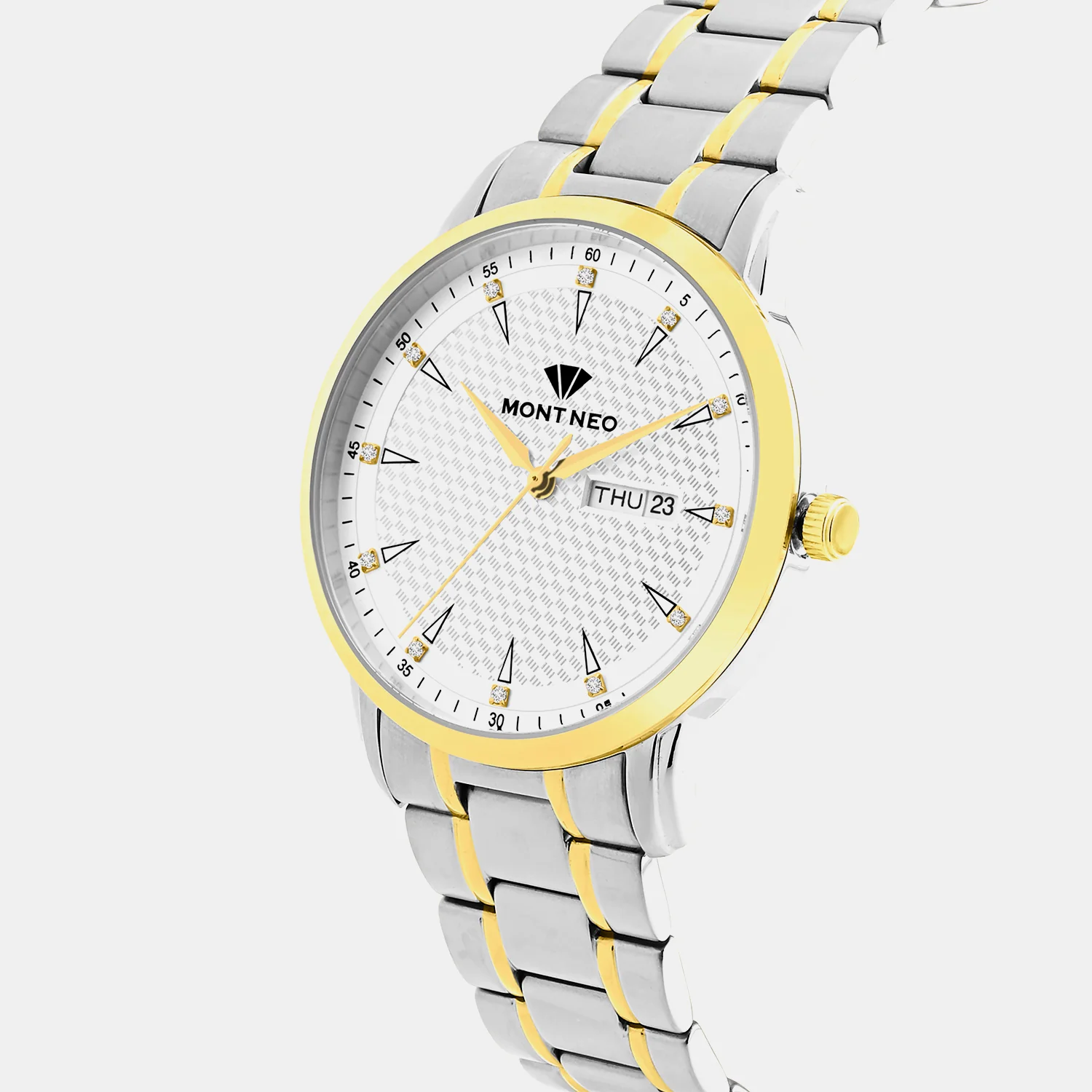 Men Quartz Silver Dial Analog Metal Watch G8505D-M1203 - Image 2