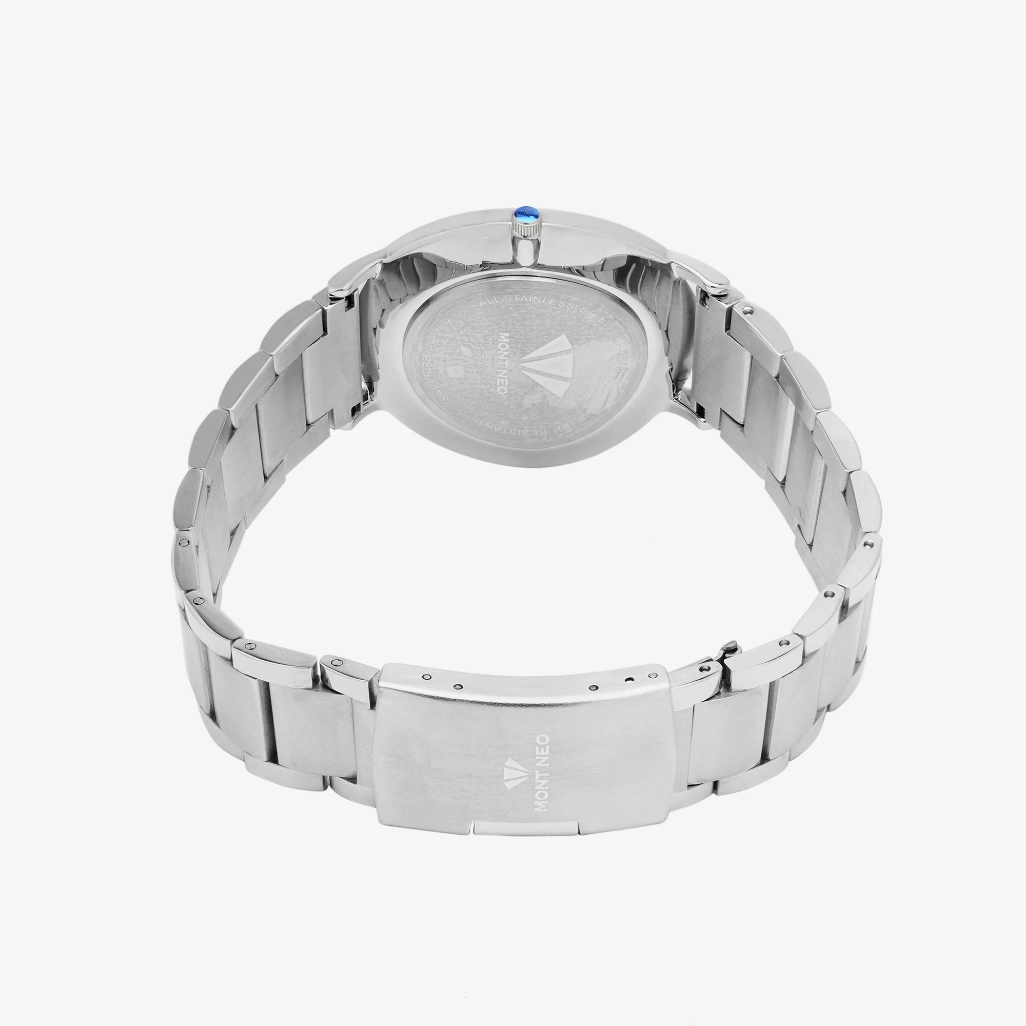 Men Quartz Silver Dial Analog Stainless Steel Watch 7009E-M1103 - Image 5
