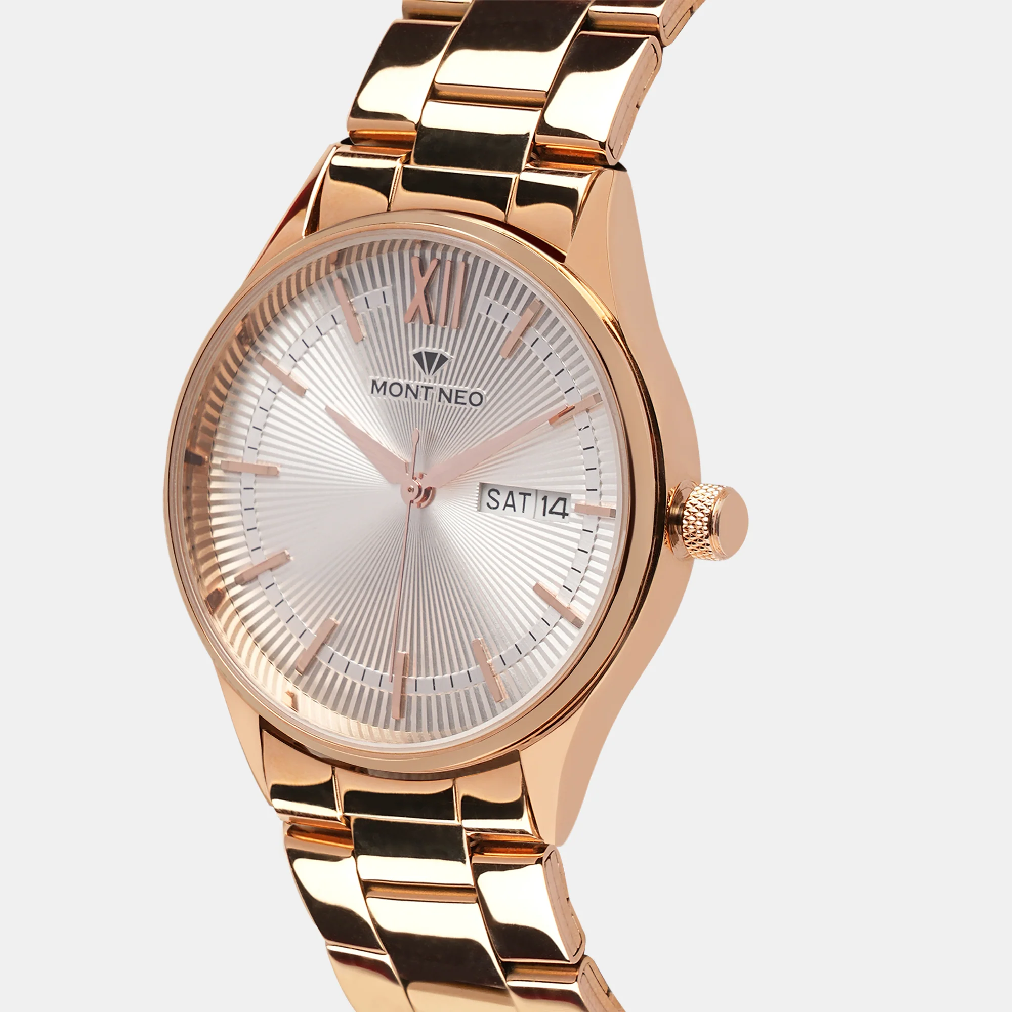 Men Quartz Silver Dial Analog Stainless Steel Watch 8007T-M3303 - Image 3