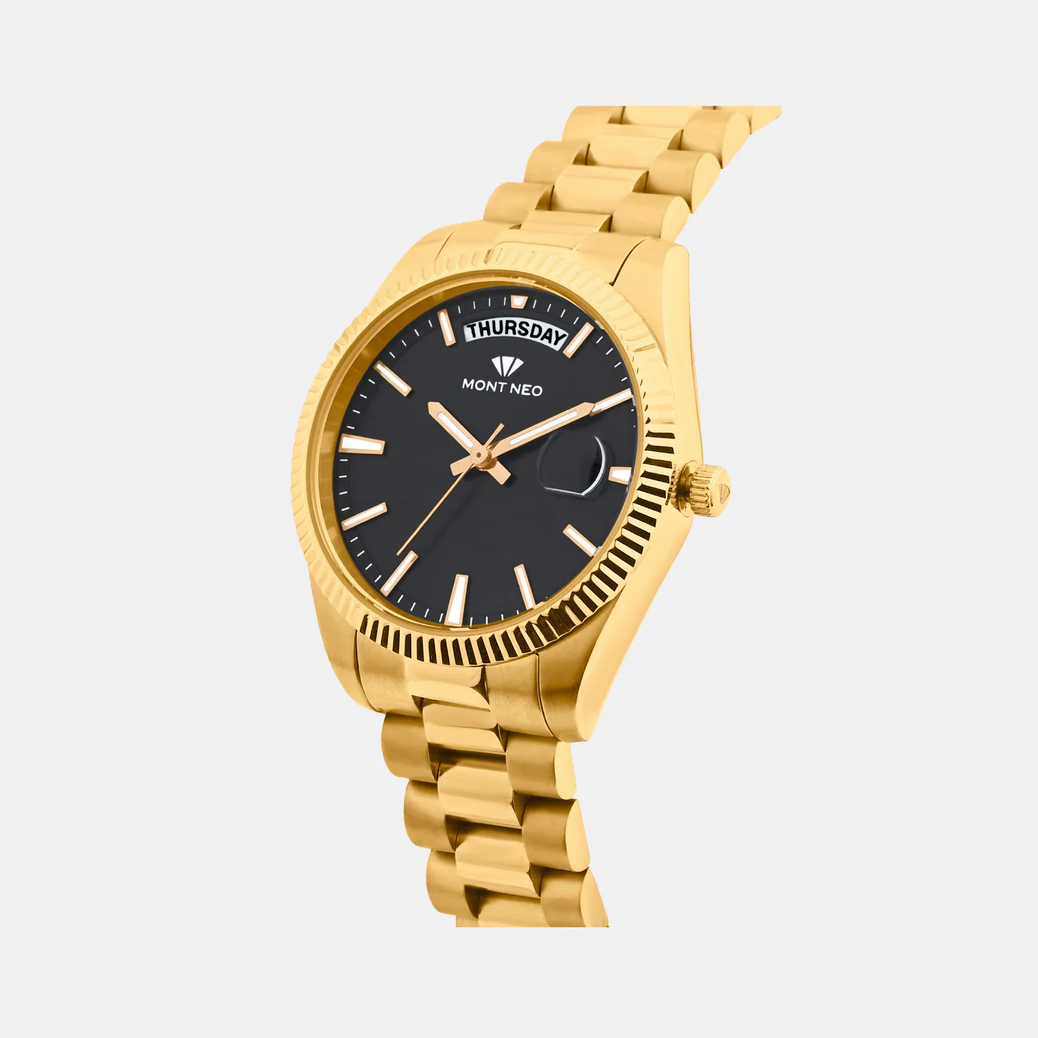 Women Quartz Black Dial Analog Stainless Steel Watch L3505D-M2204 - Image 3