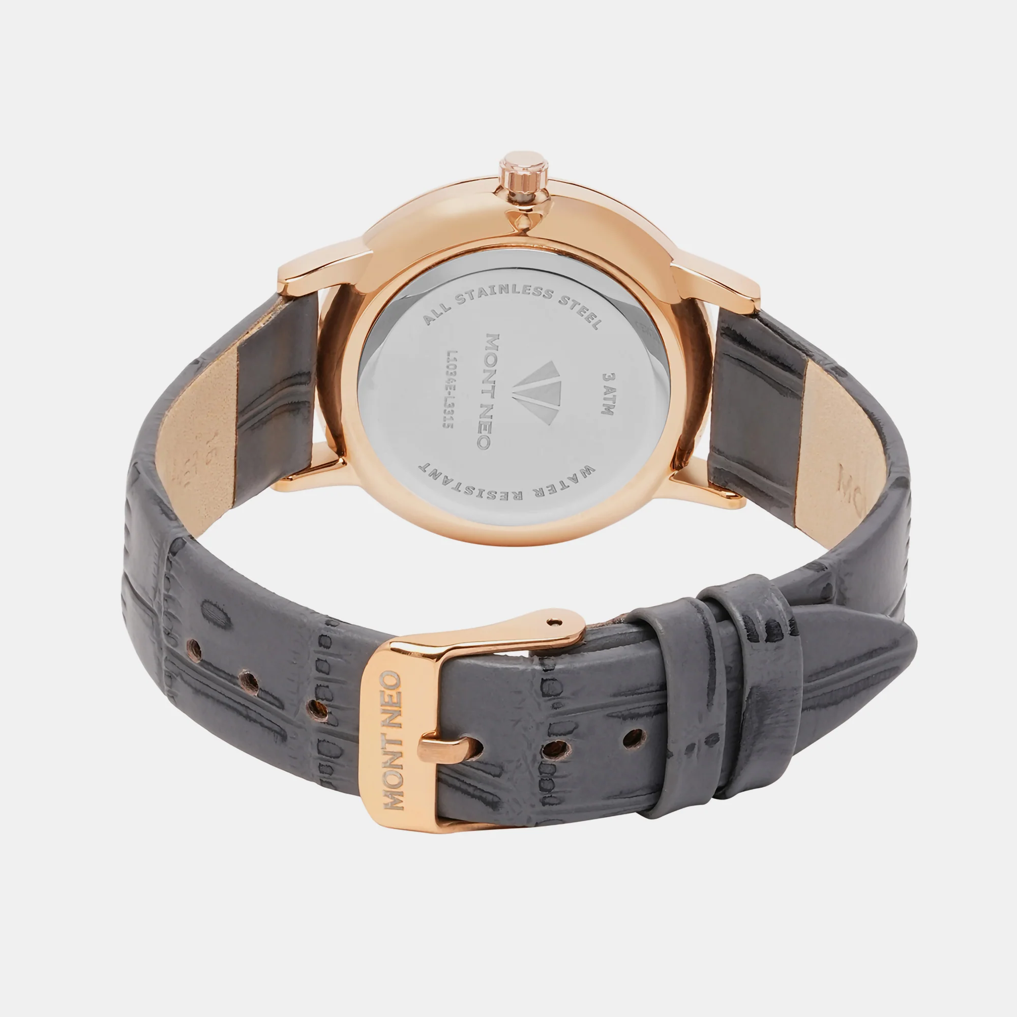 Women Quartz Grey Dial Analog Leather Watch L1034E-L3315 - Image 5