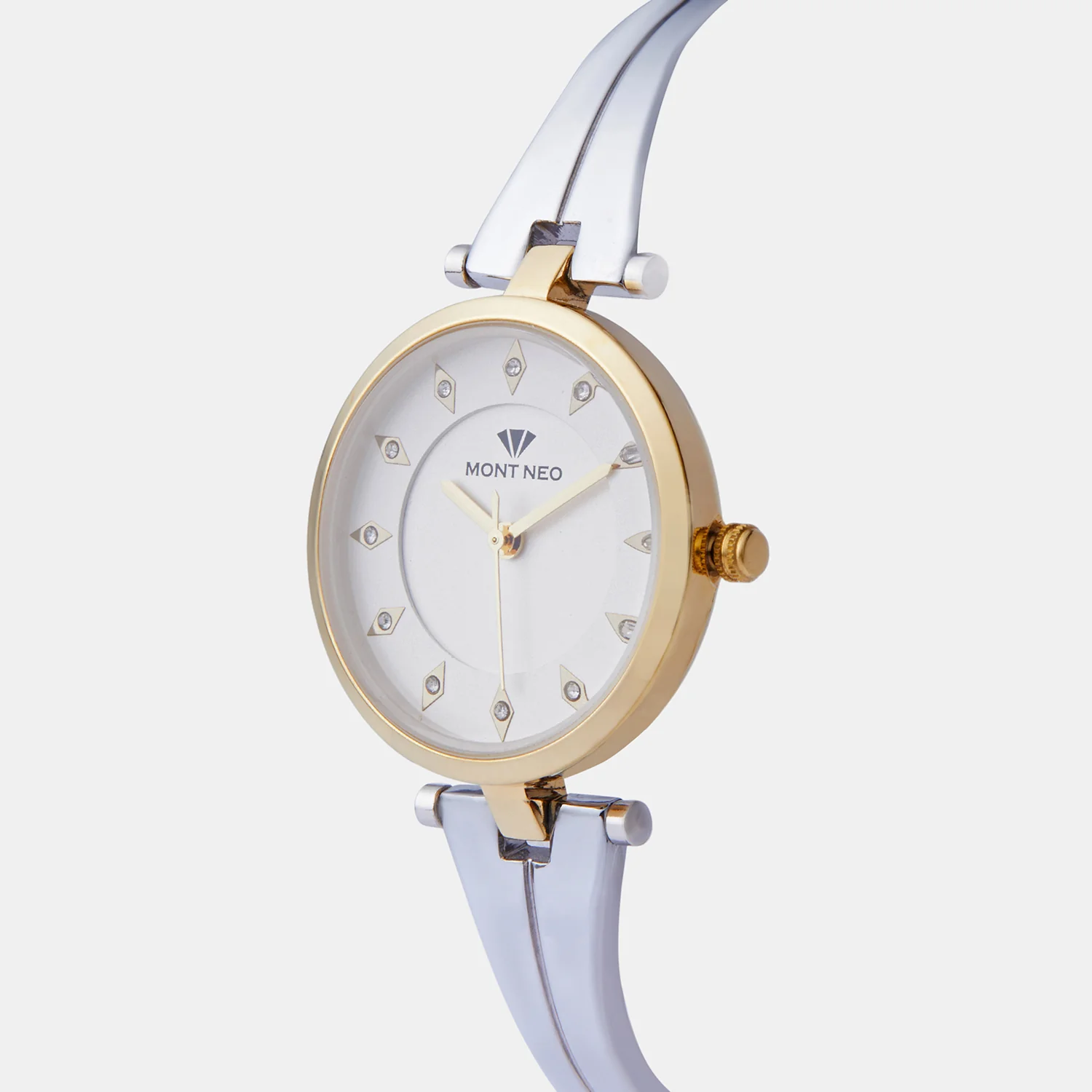 Women Quartz Silver Dial Analog Metal Watch 2003T-M1203 - Image 3