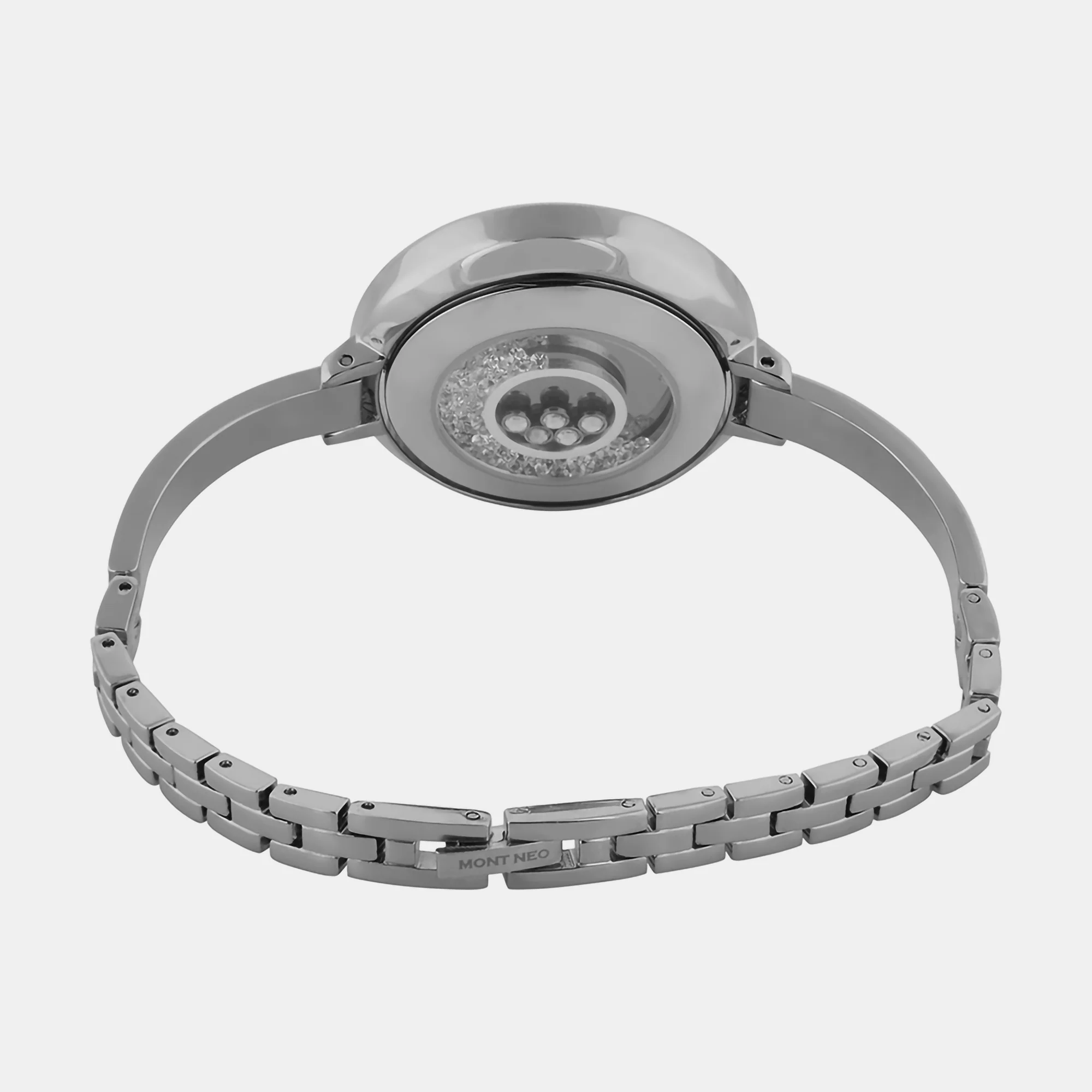 Women Quartz Silver Dial Analog Stainless Steel Watch 2012T-M1303 - Image 4