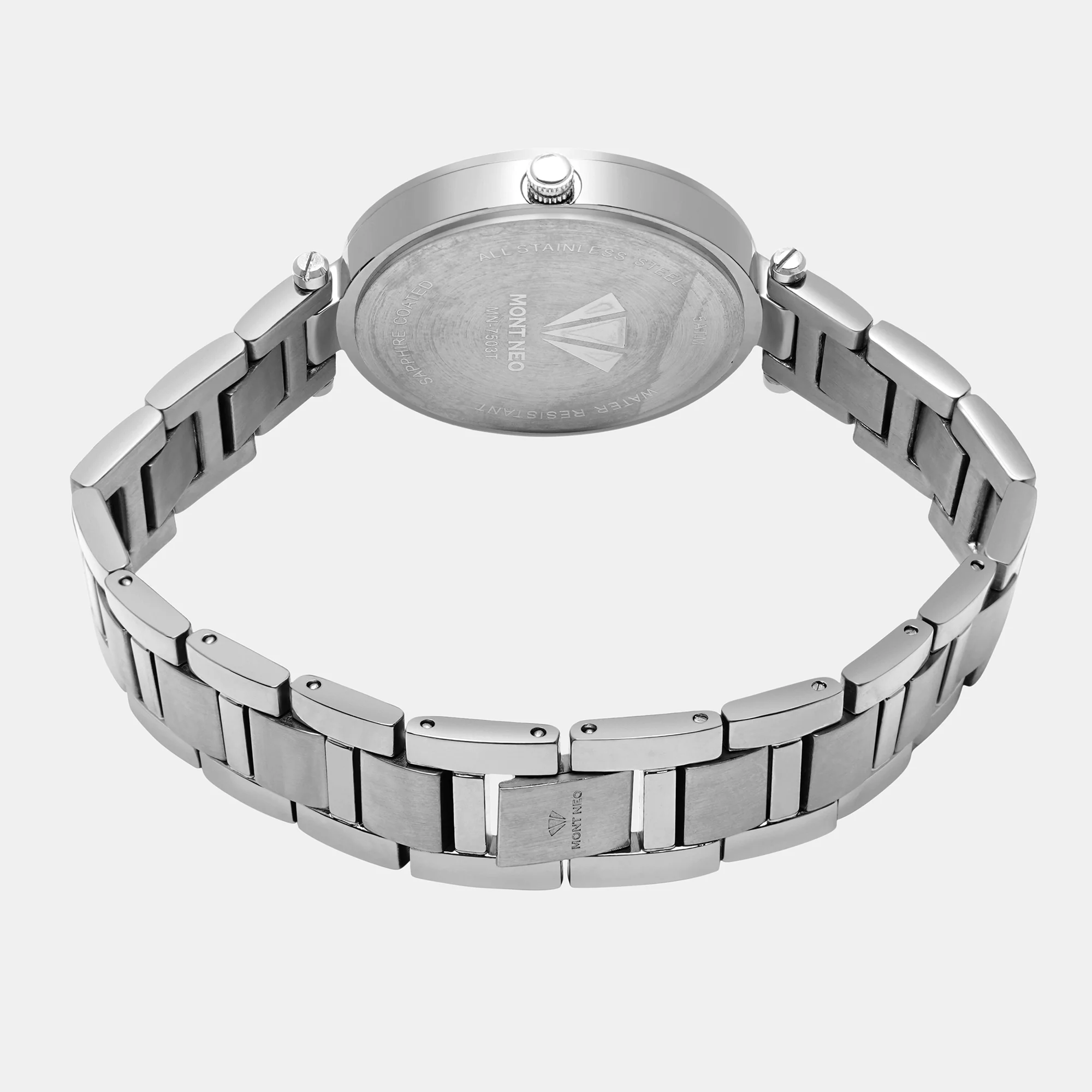 Women Quartz Silver Dial Analog Stainless Steel Watch 7503T-M1103 - Image 5