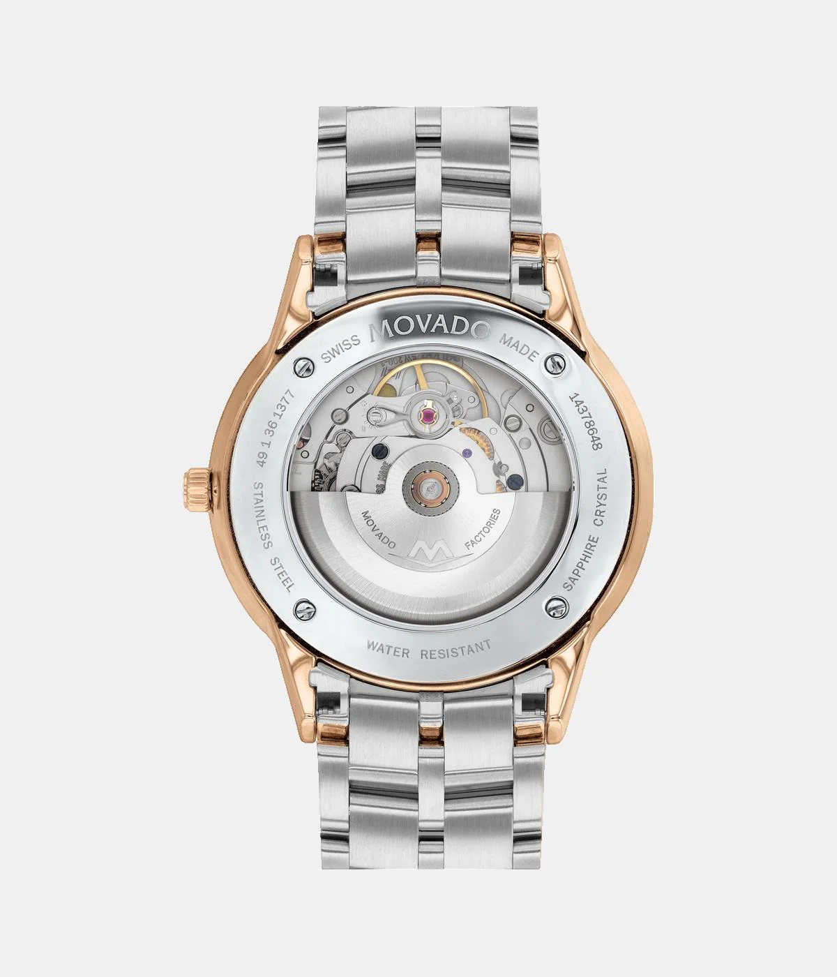1881 Automatic Men Automatic Black Dial Analog Stainless Steel Watch 607621 - Image 3