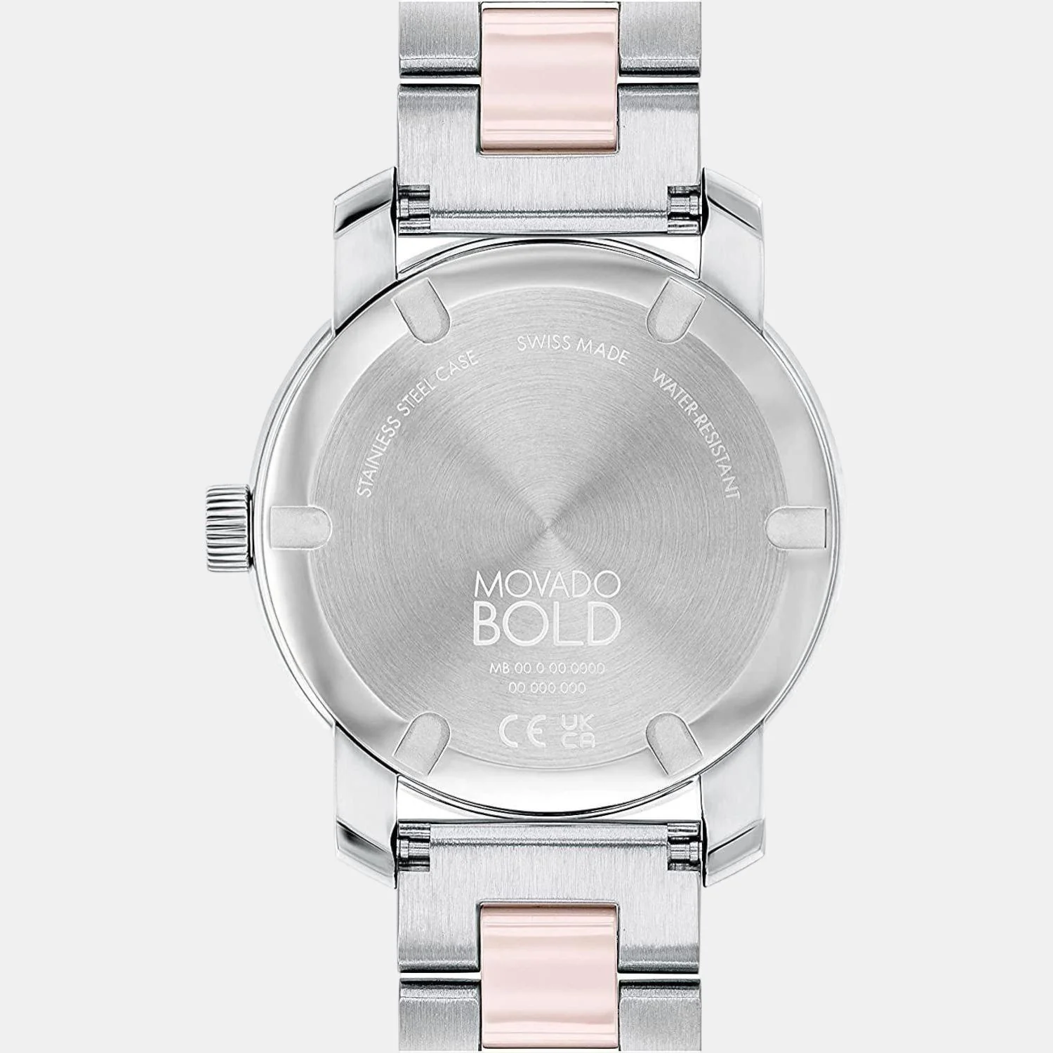Bold Ceramic Women Quartz Silver Dial Analog Stainless Steel Watch 3600801 - Image 3