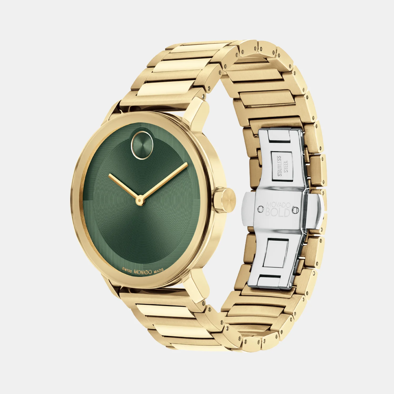 Bold Evolution 2.0 Men Quartz Green Dial Analog Stainless Steel Watch 3601156 - Image 3