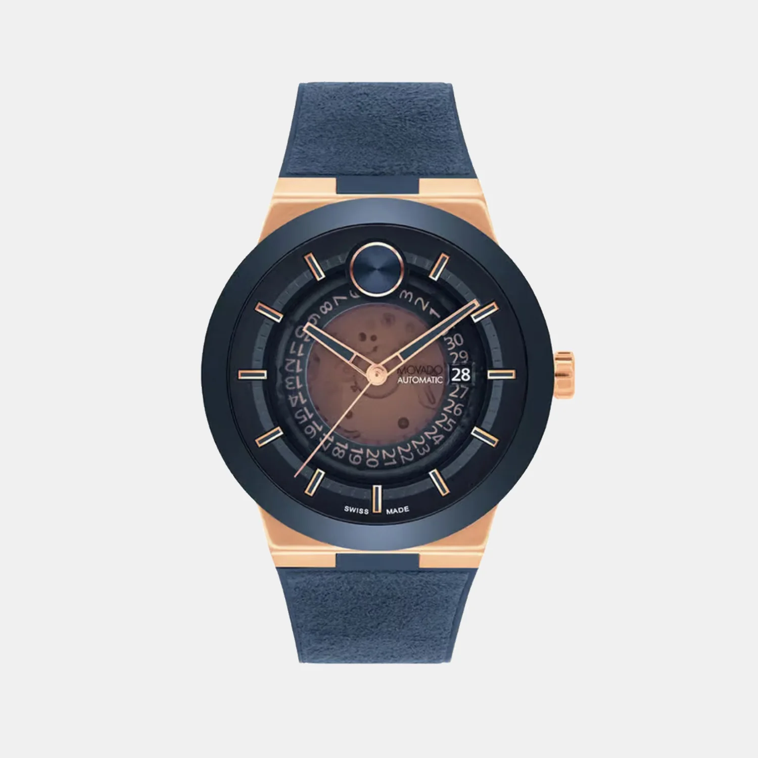 Bold Fusion Automatic Men Quartz Two Tone Dial Analog Rubber Watch 3601005 - Image 2
