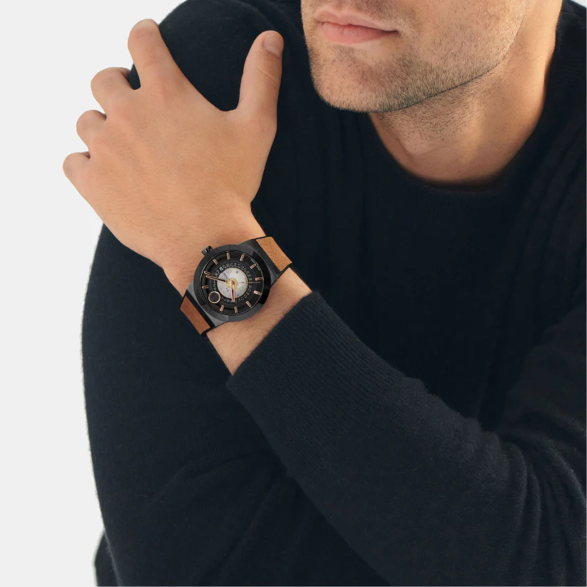 Bold Men Automatic Black Dial Analog Rubber Watch 3601248 - Image 5