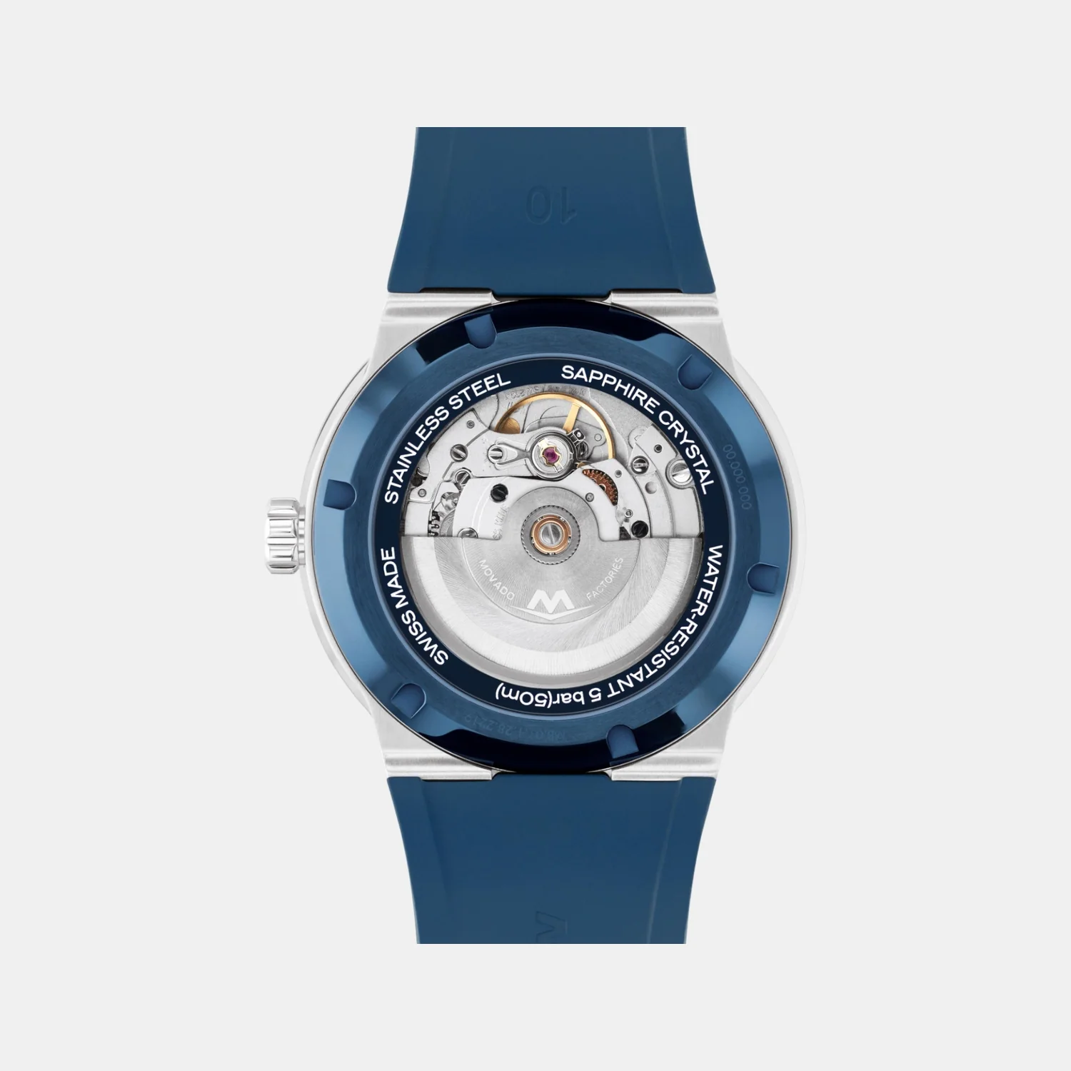 Bold Men Automatic Transparent Dial Analog Rubber Watch 3601276 - Image 4