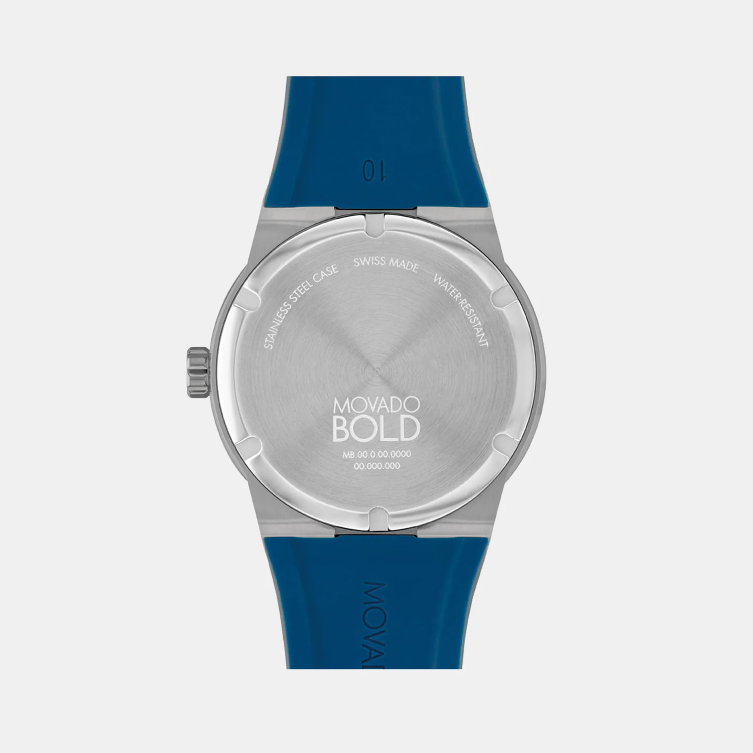 Bold Men Quartz Blue Dial Analog Silicone Watch 3601192 - Image 3