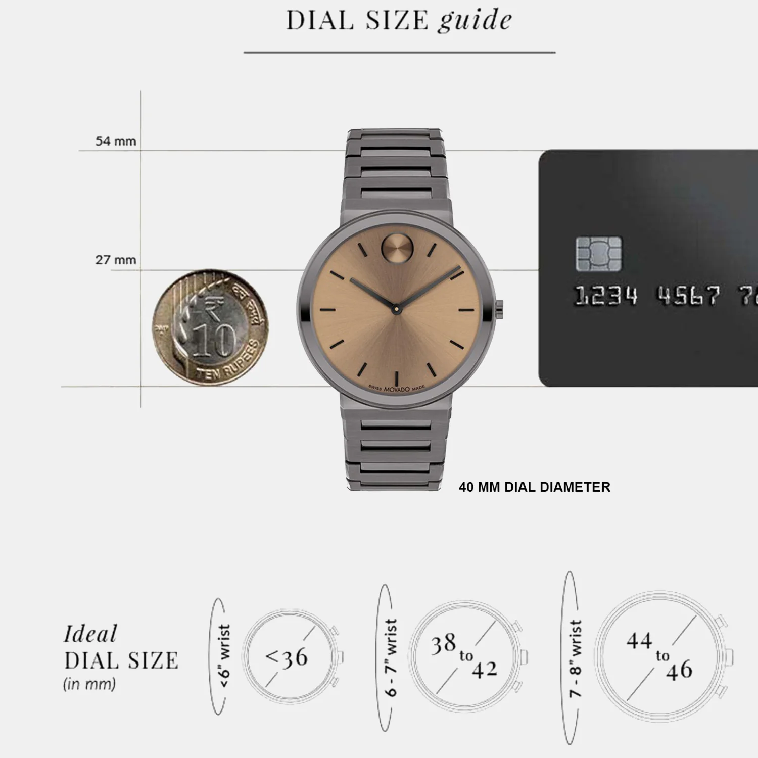 Bold Men Quartz Brown Dial Analog Stainless Steel Watch 3601202 - Image 4