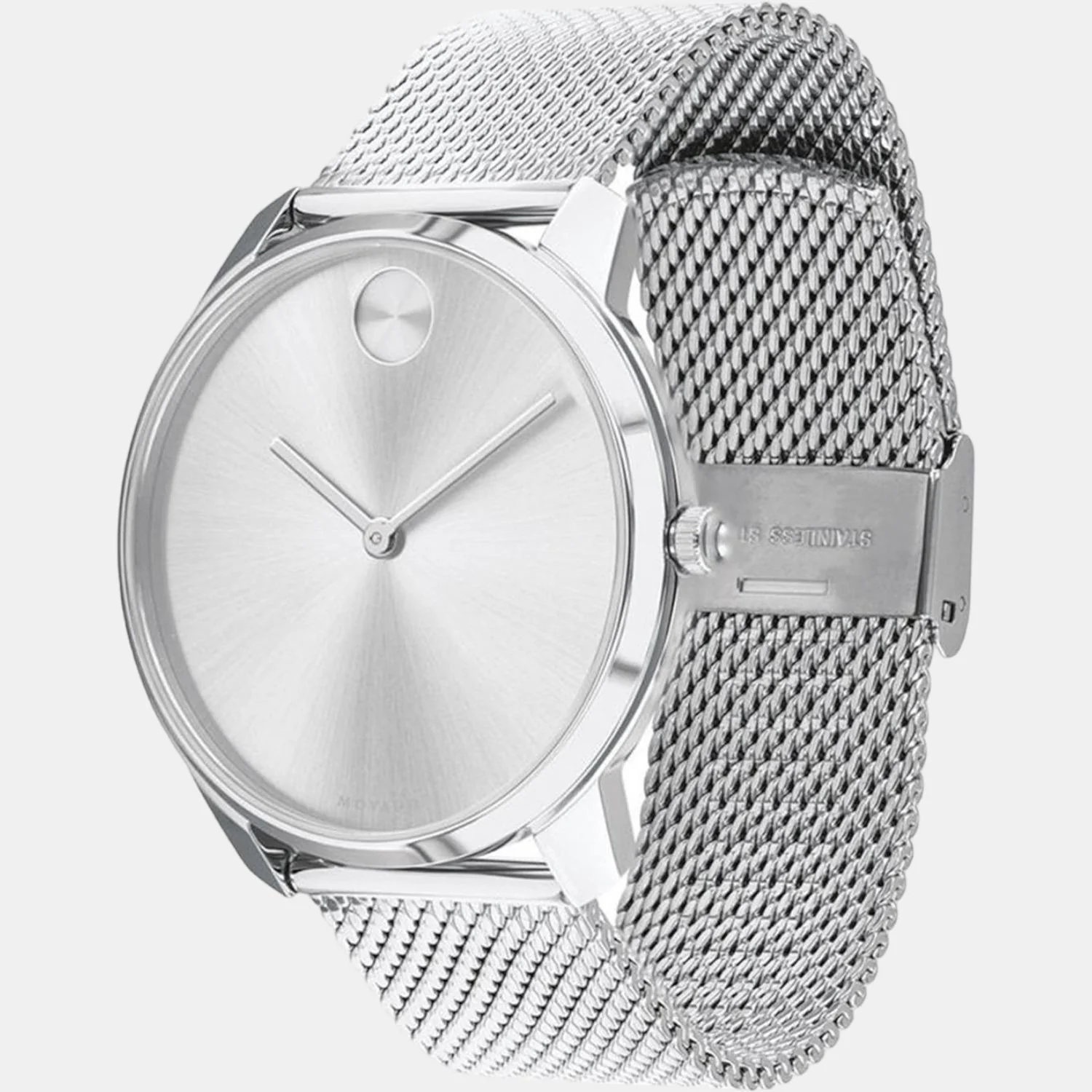 Bold Men Quartz Grey Dial Analog Stainless Steel Watch 3600599 - Image 3
