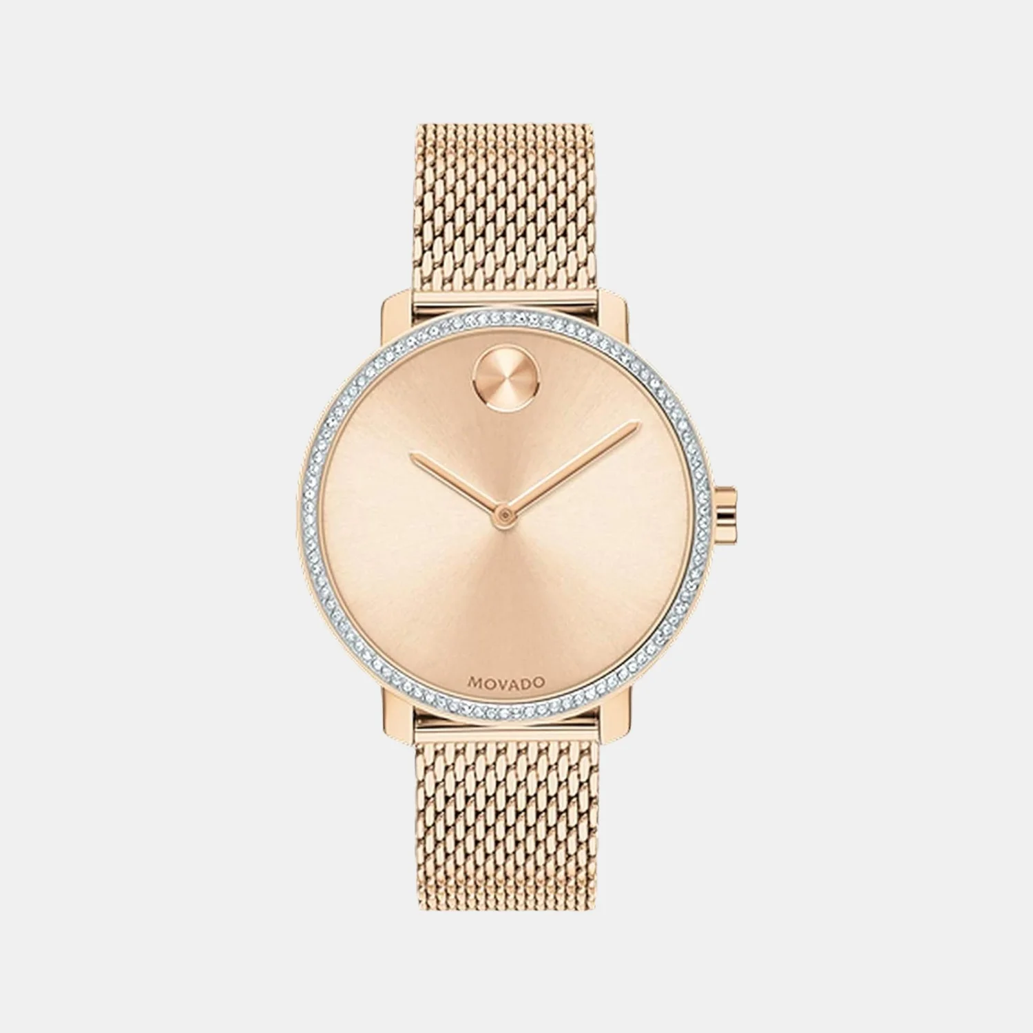 Bold Women Quartz Rose Gold Dial Analog Stainless Steel Watch 3600657