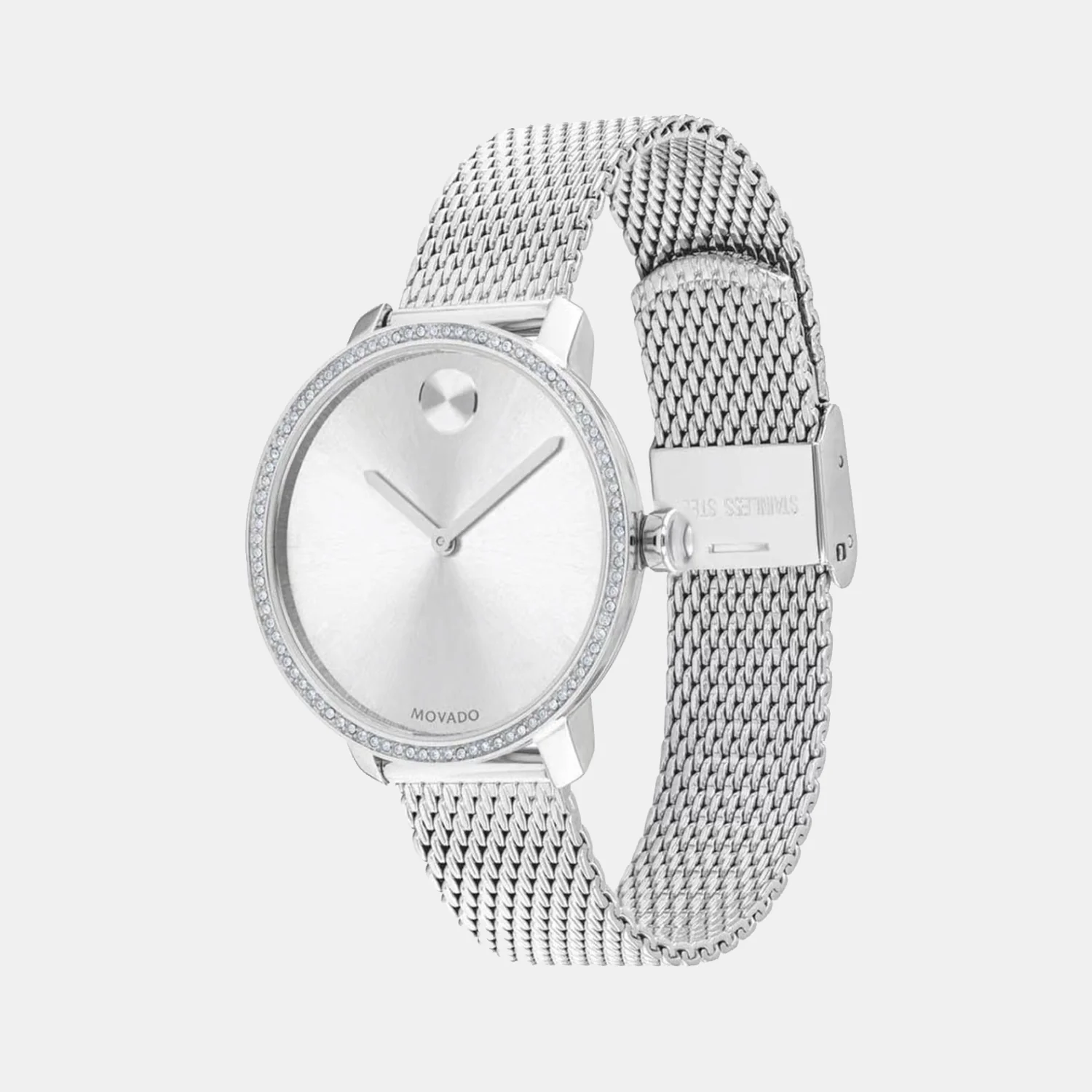 Bold Women Quartz Silver Dial Analog Stainless Steel Watch 3600655 - Image 2