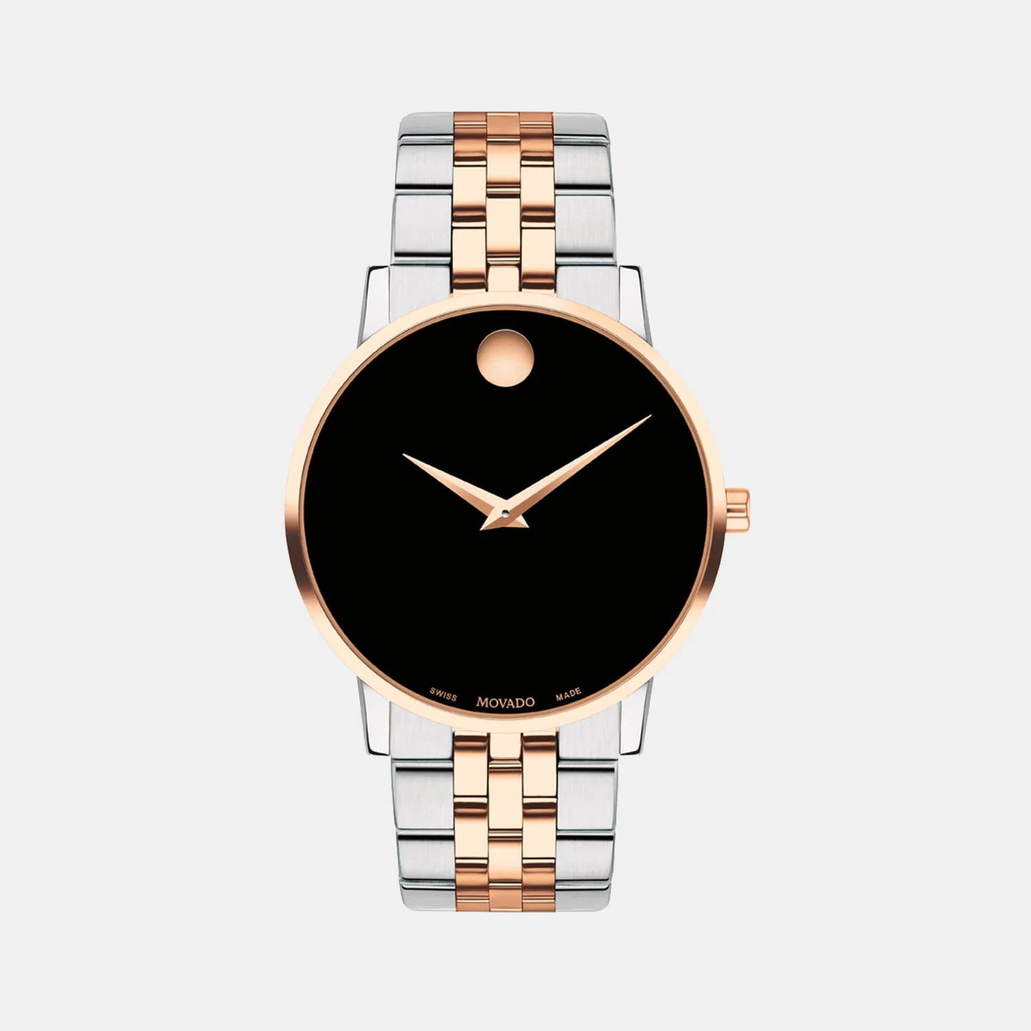Museum Classic Men Quartz Black Dial Analog Stainless Steel Watch 607964 - Image 2