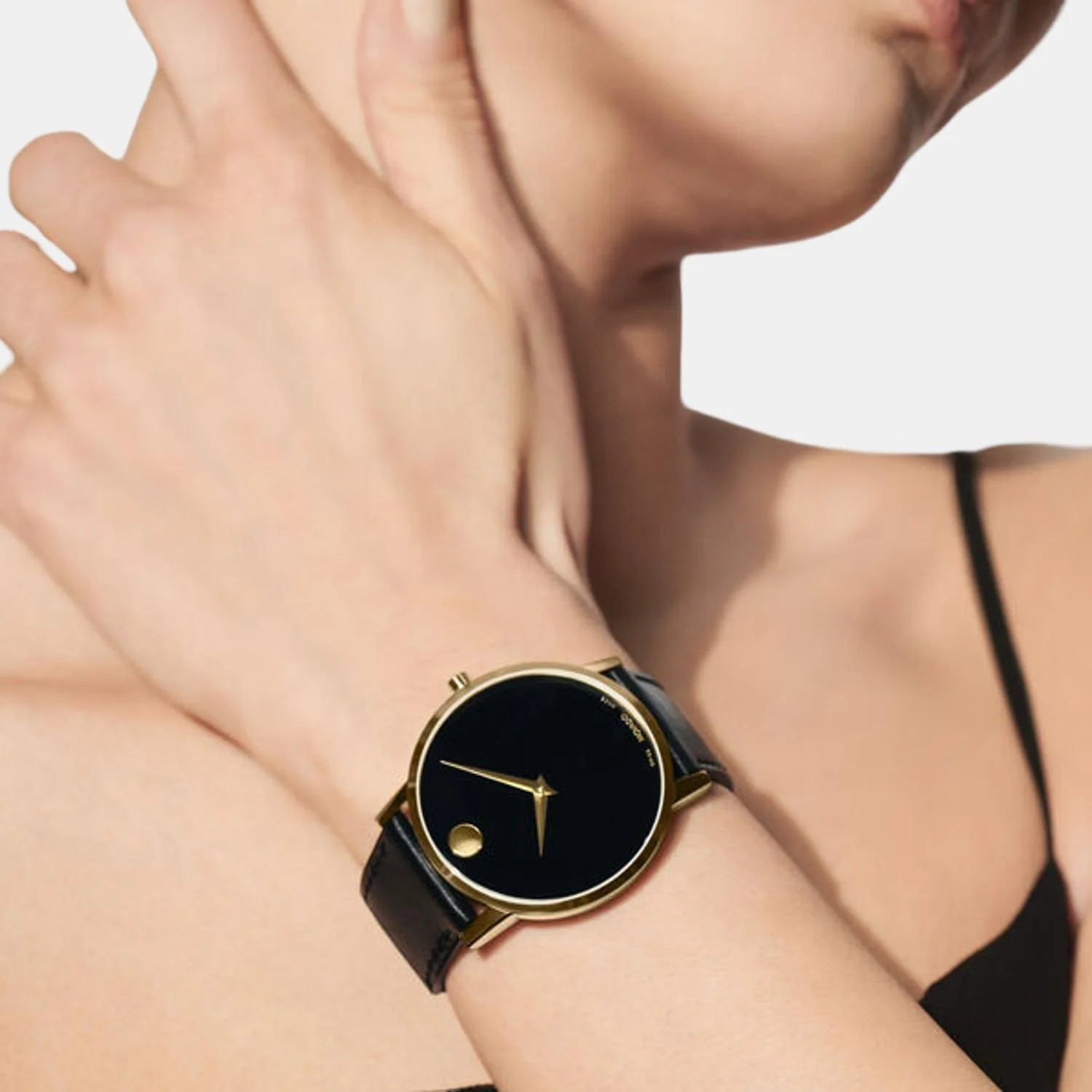 Museum Men Quartz Black Dial Analog Leather Watch 607271 - Image 5