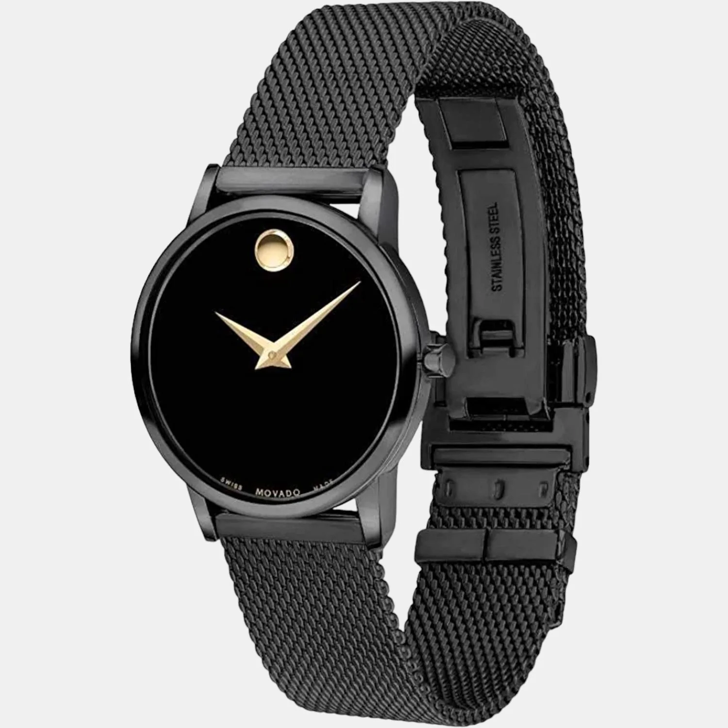 Museum Men Quartz Black Dial Analog Stainless Steel Watch 607493 - Image 2